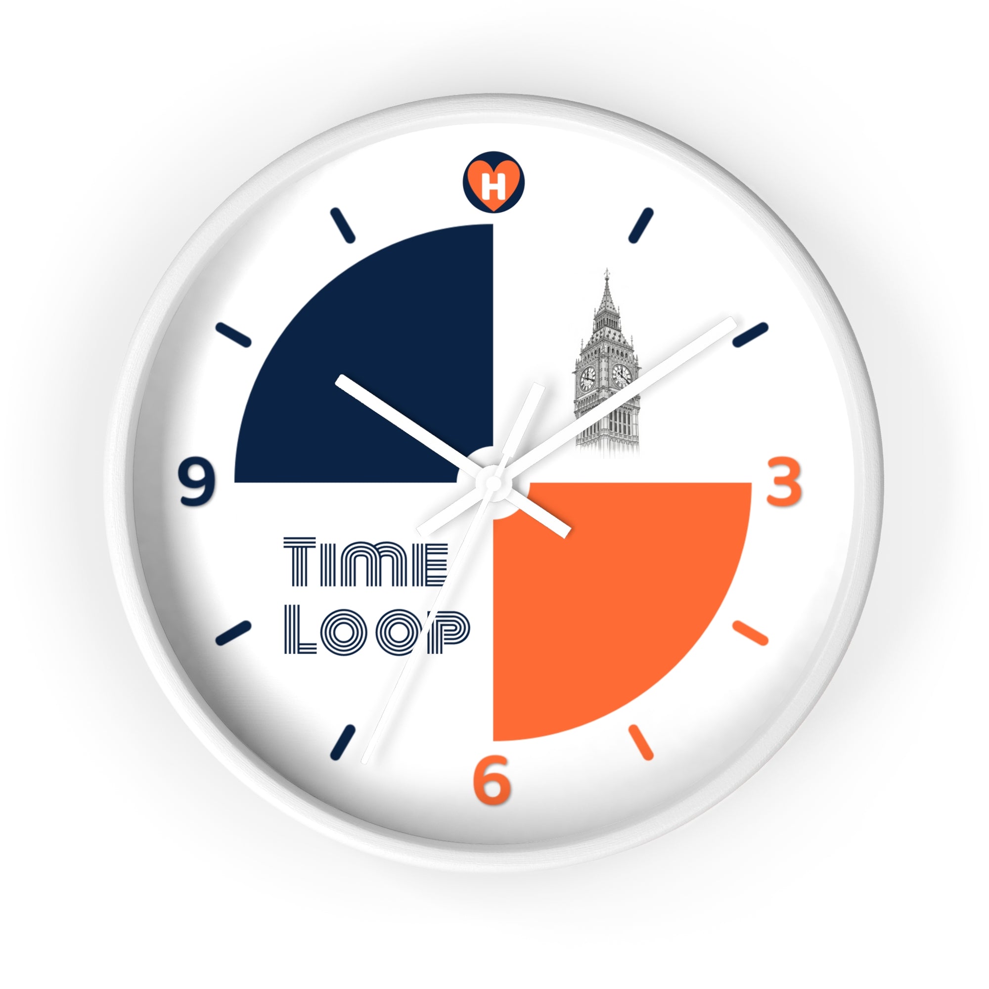 Hobber TimeLoop: Minimalist Geometry Wall Clock for Modern Spaces