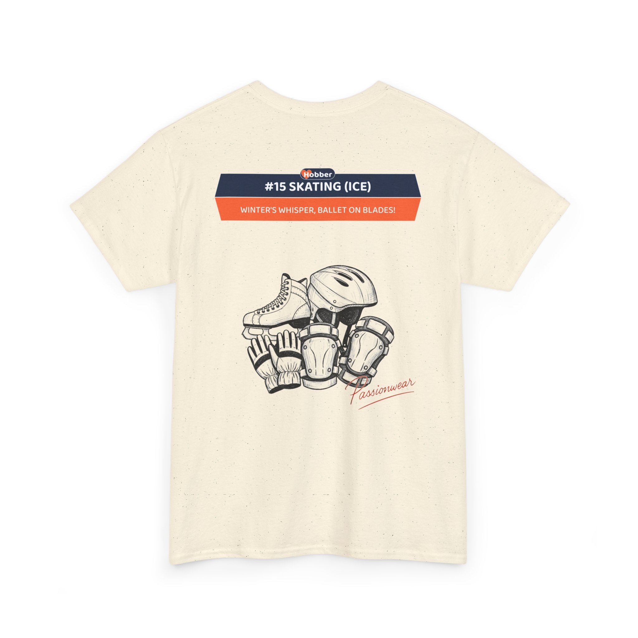 Hobber Unisex Sports & Adventure T-Shirt, #15 Skating (Ice)