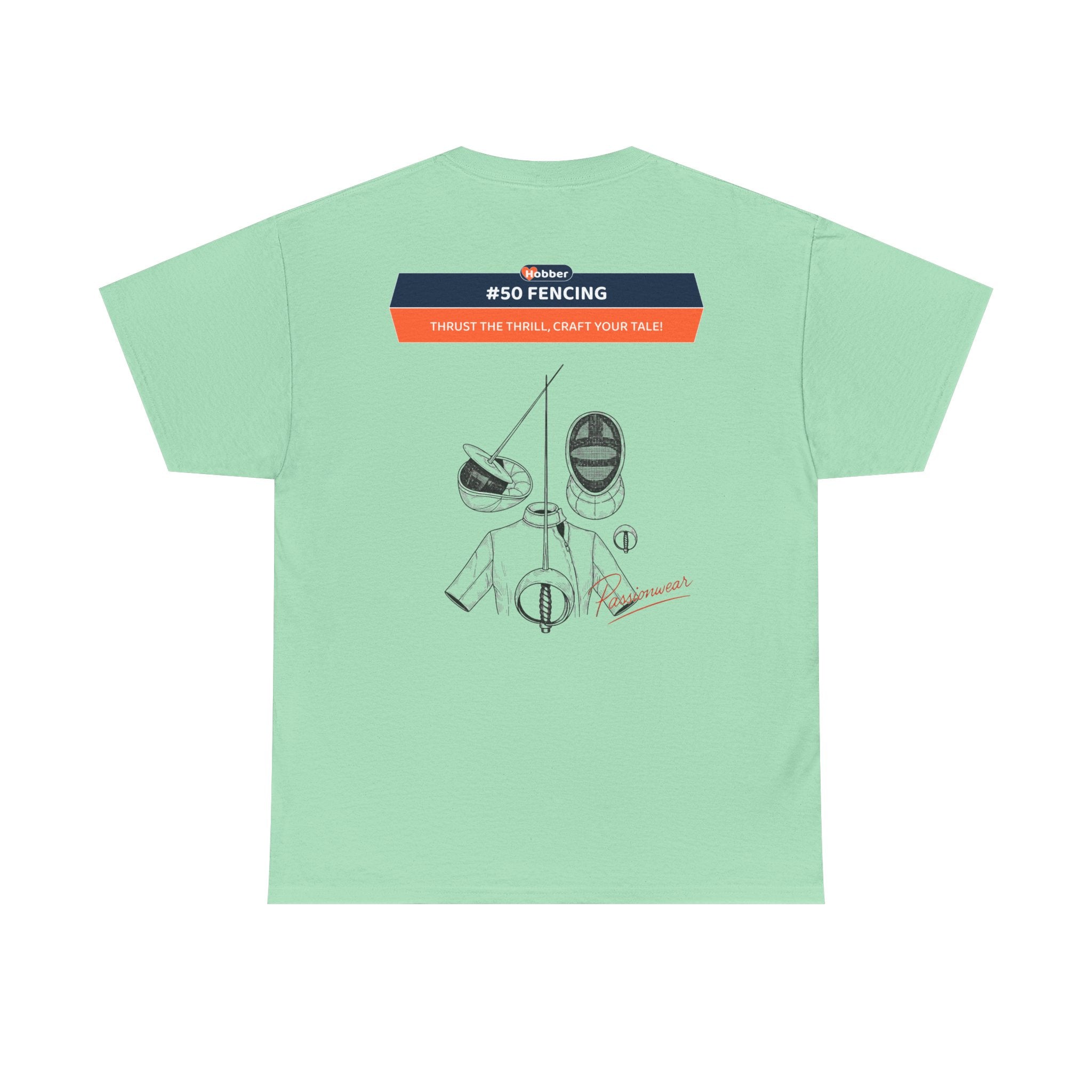 Hobber Mens Sports & Adventure T-Shirt, #50 Fencing