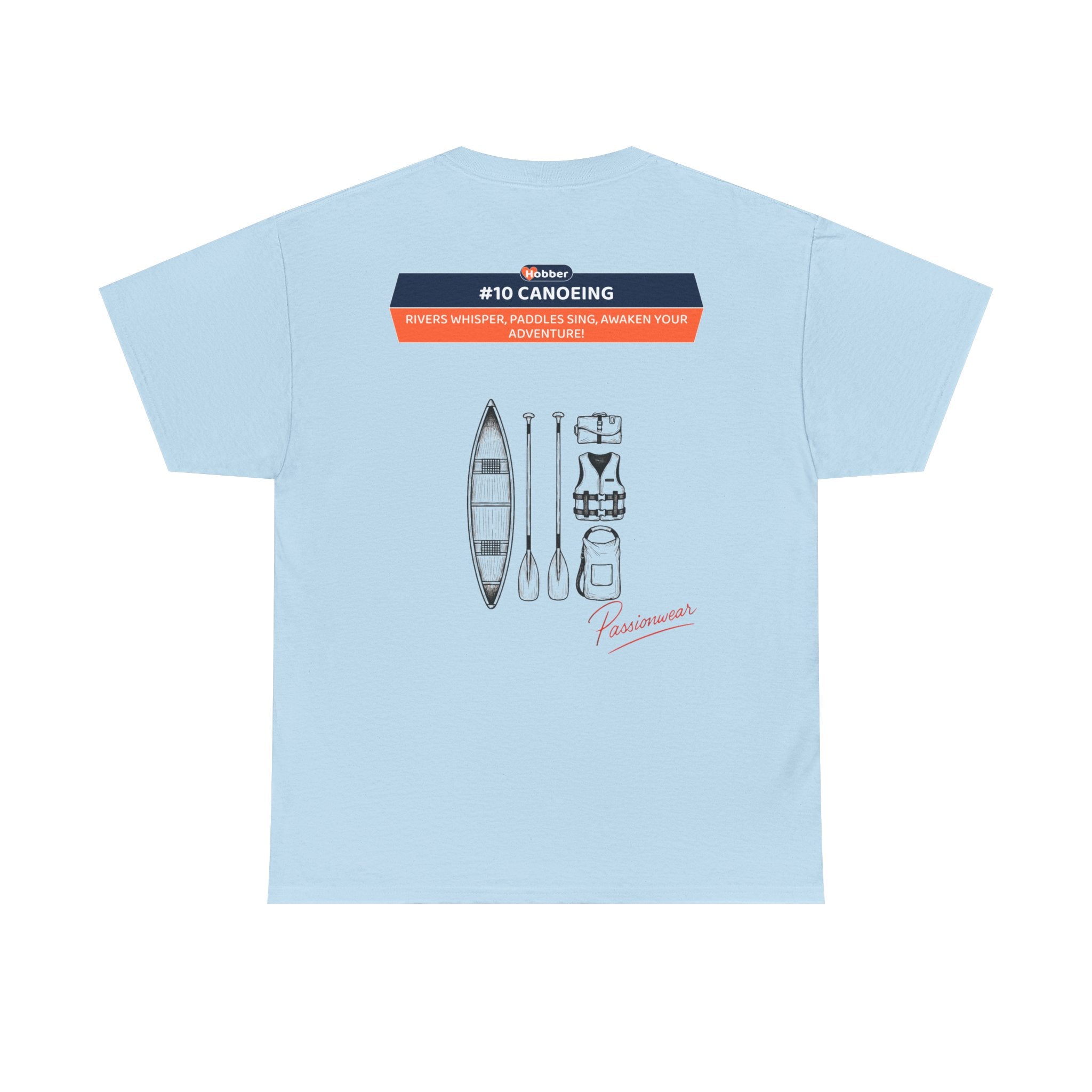 Hobber Unisex Sports & Adventure T-Shirt, #10 Canoeing