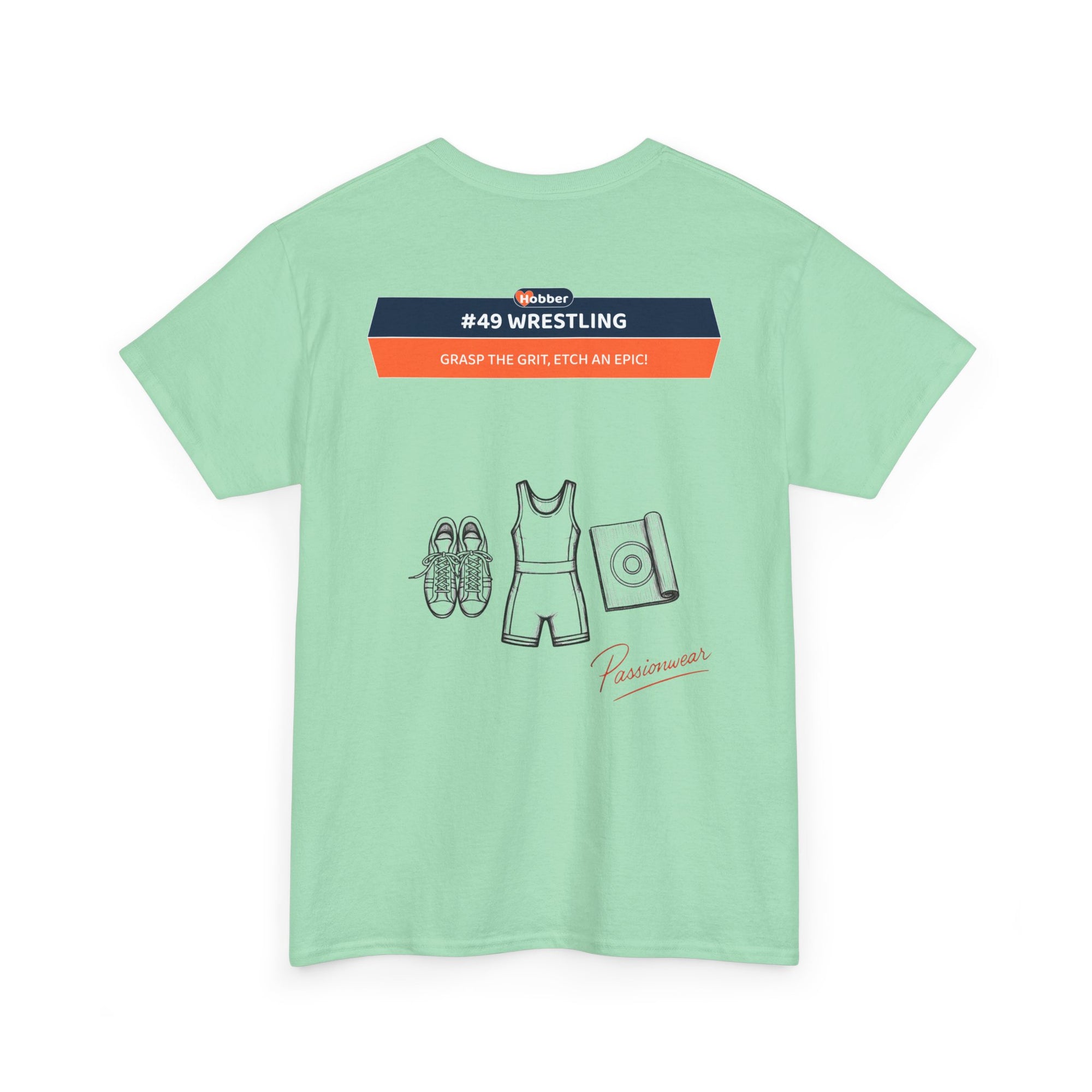 Hobber Mens Sports & Adventure T-Shirt, #49 Wrestling