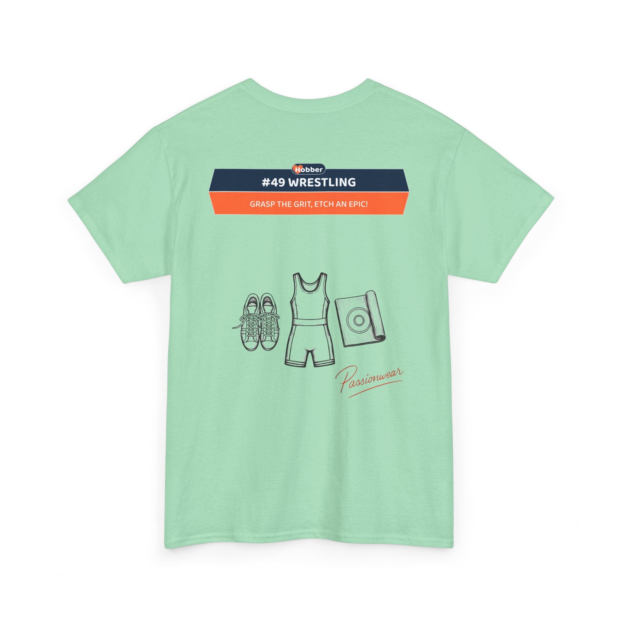 Hobber Mens Sports & Adventure T-Shirt, #49 Wrestling
