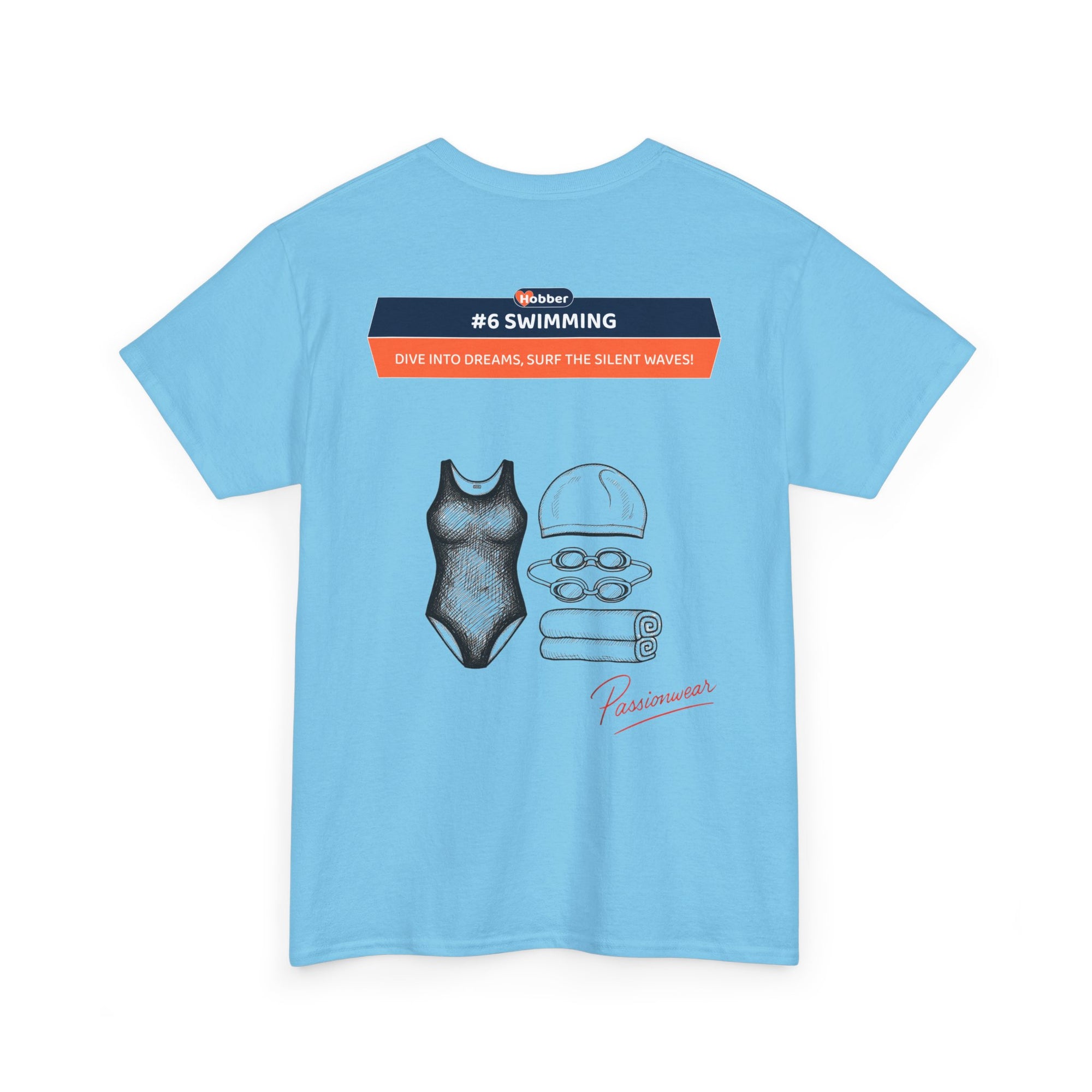 Hobber Unisex Sports & Adventure T-Shirt, #6 Swimming