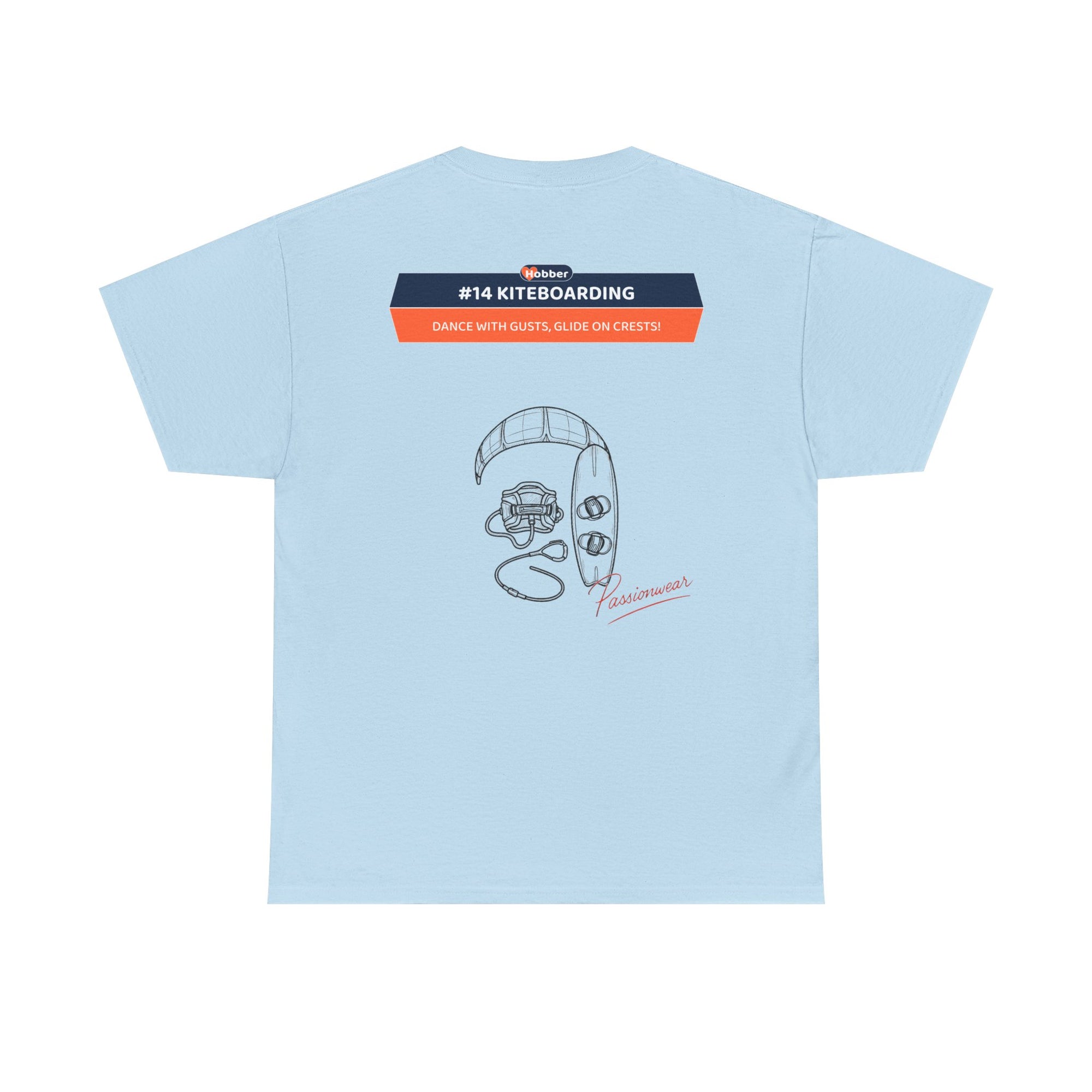 Hobber Mens Sports & Adventure T-Shirt, #14 Kiteboarding