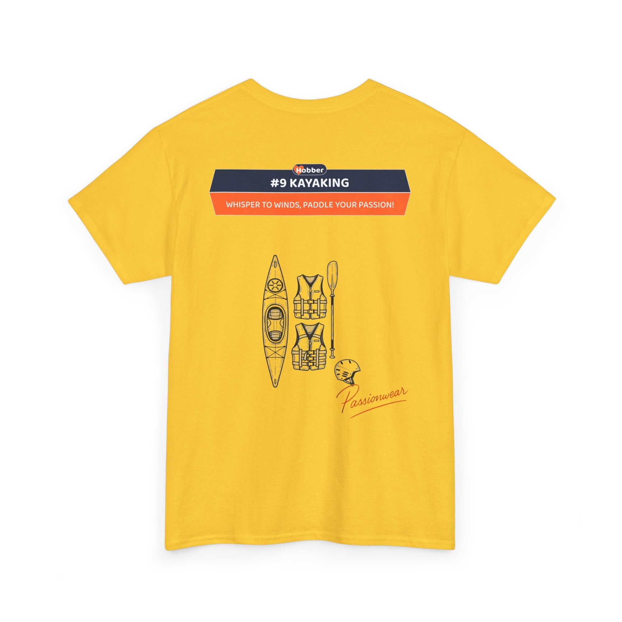 Hobber Unisex Sports & Adventure T-Shirt, #9 Kayaking