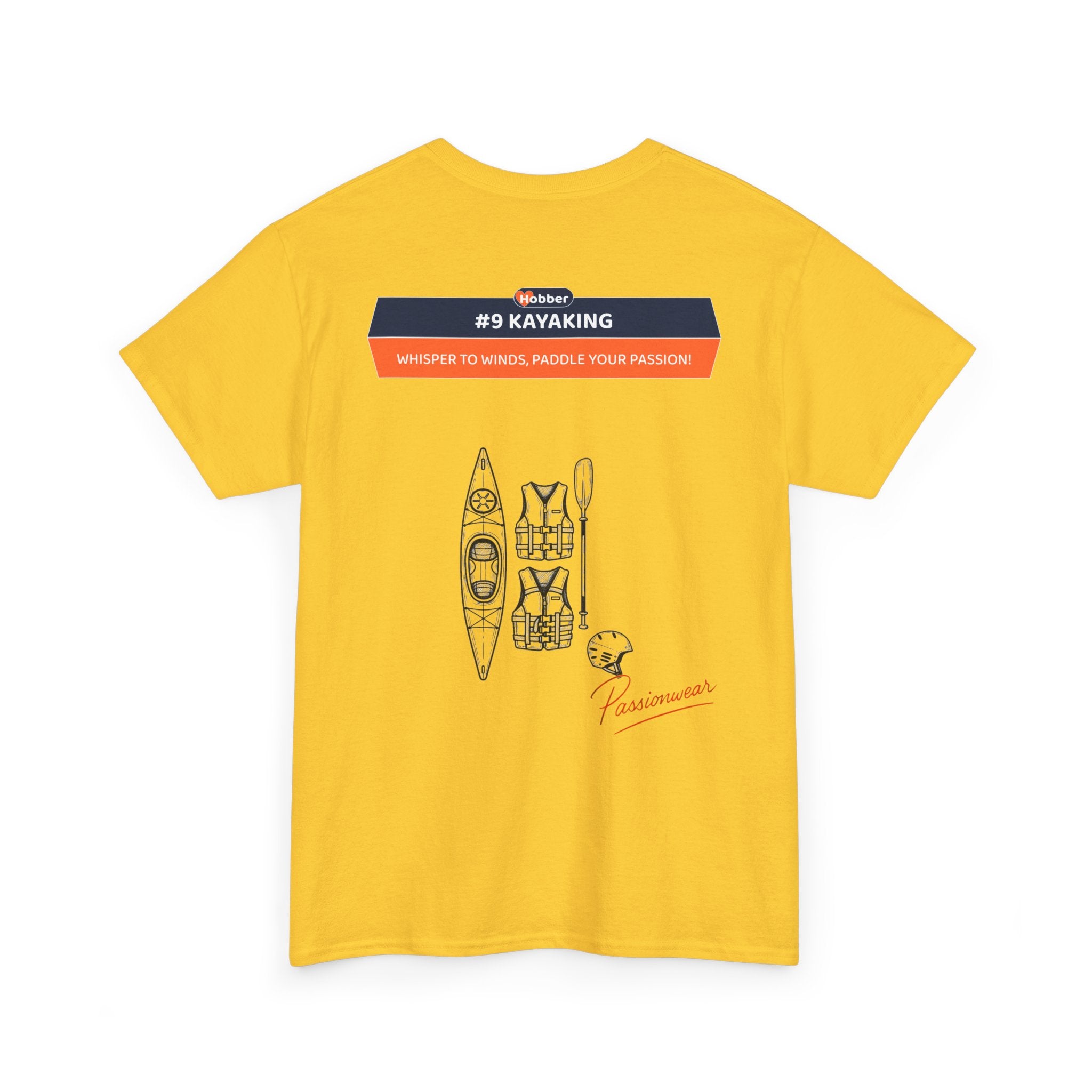 Hobber Unisex Sports & Adventure T-Shirt, #9 Kayaking