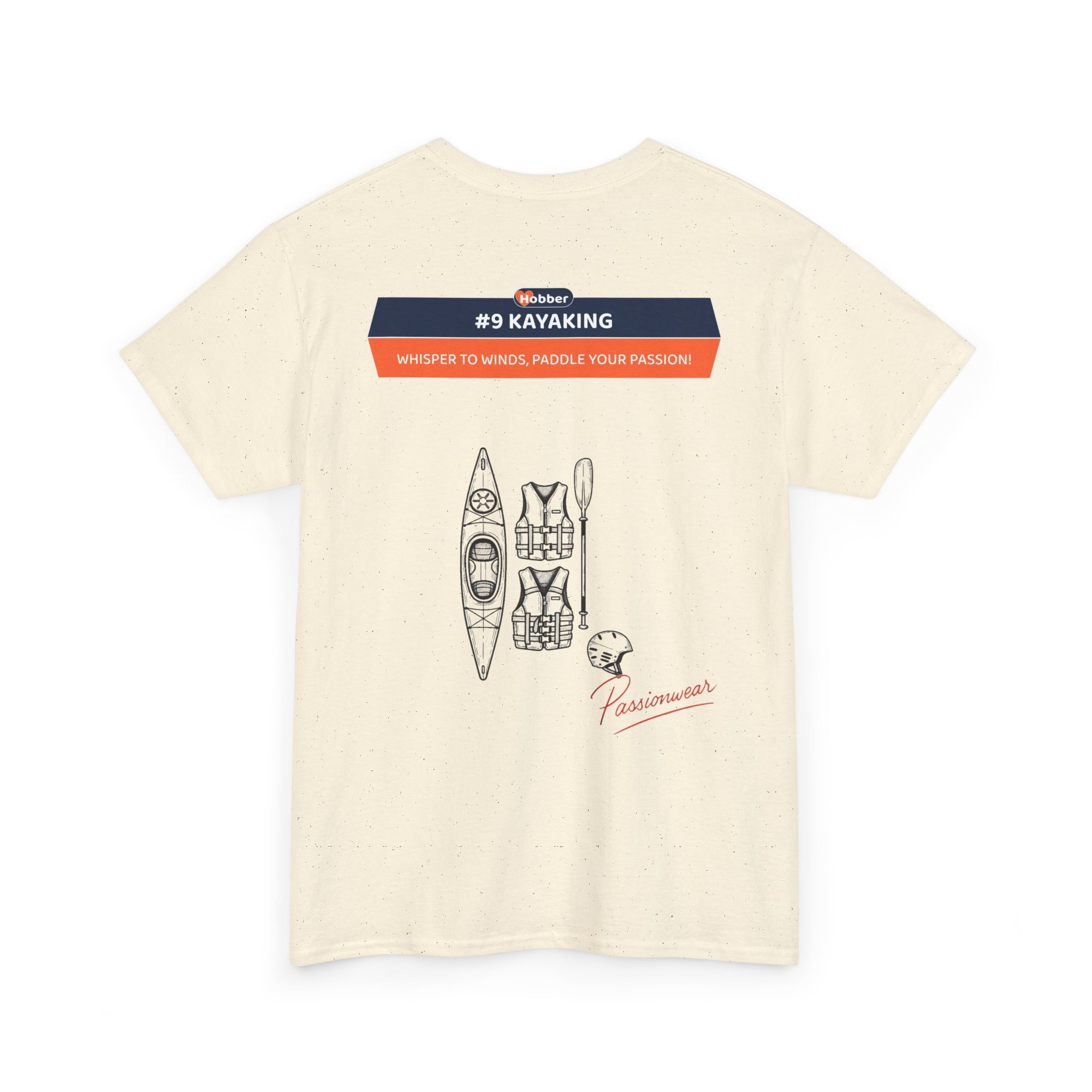 Hobber Unisex Sports & Adventure T-Shirt, #9 Kayaking