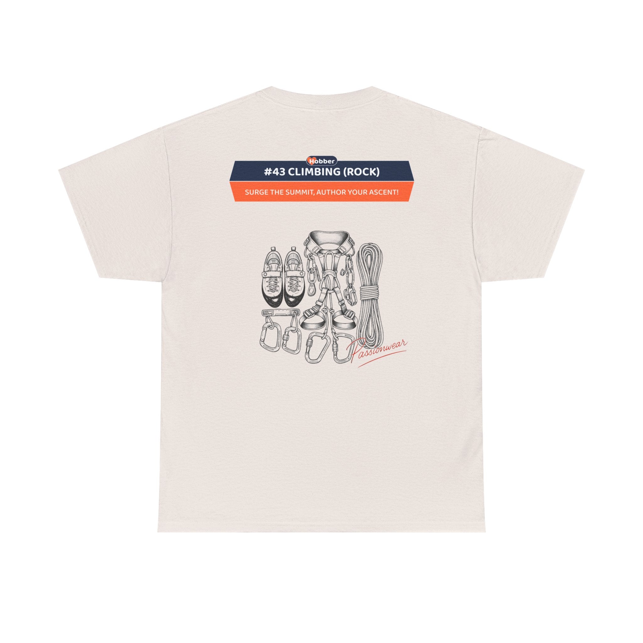 Hobber Mens Sports & Adventure T-Shirt, #43 Climbing (Rock)