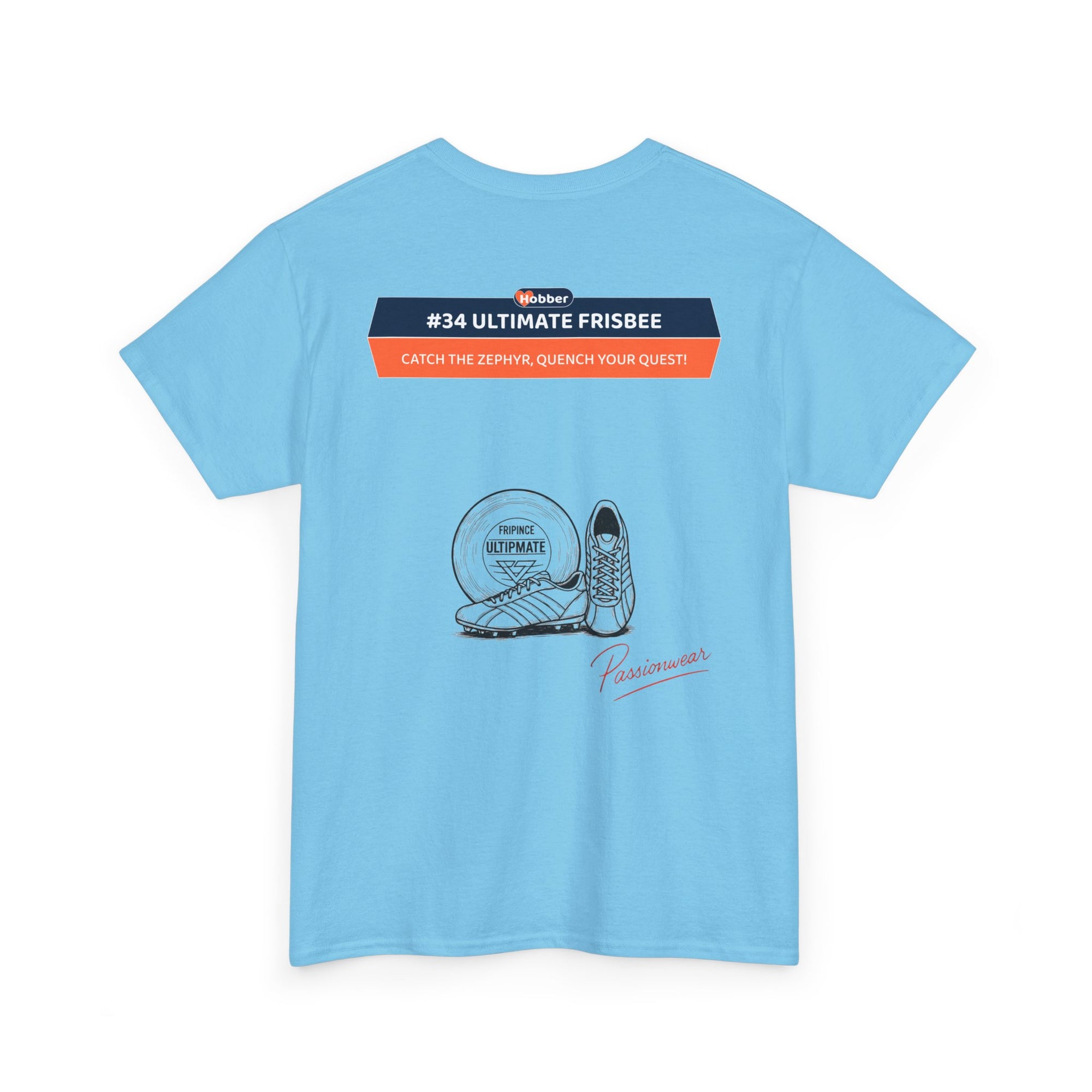 Hobber Unisex Sports & Adventure T-Shirt, #34 Ultimate Frisbee