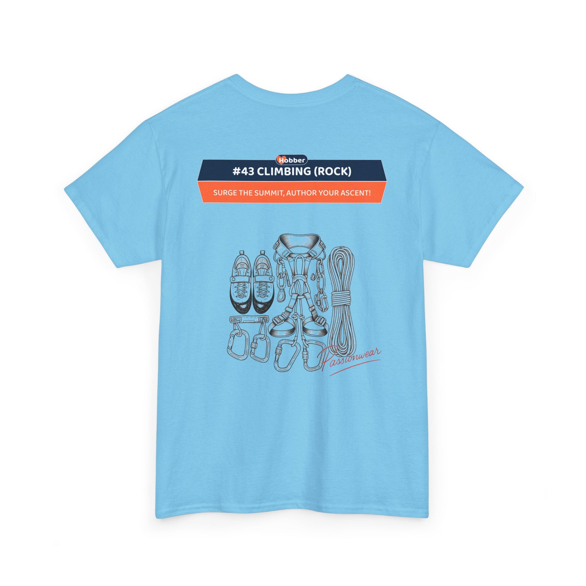Hobber Mens Sports & Adventure T-Shirt, #43 Climbing (Rock)