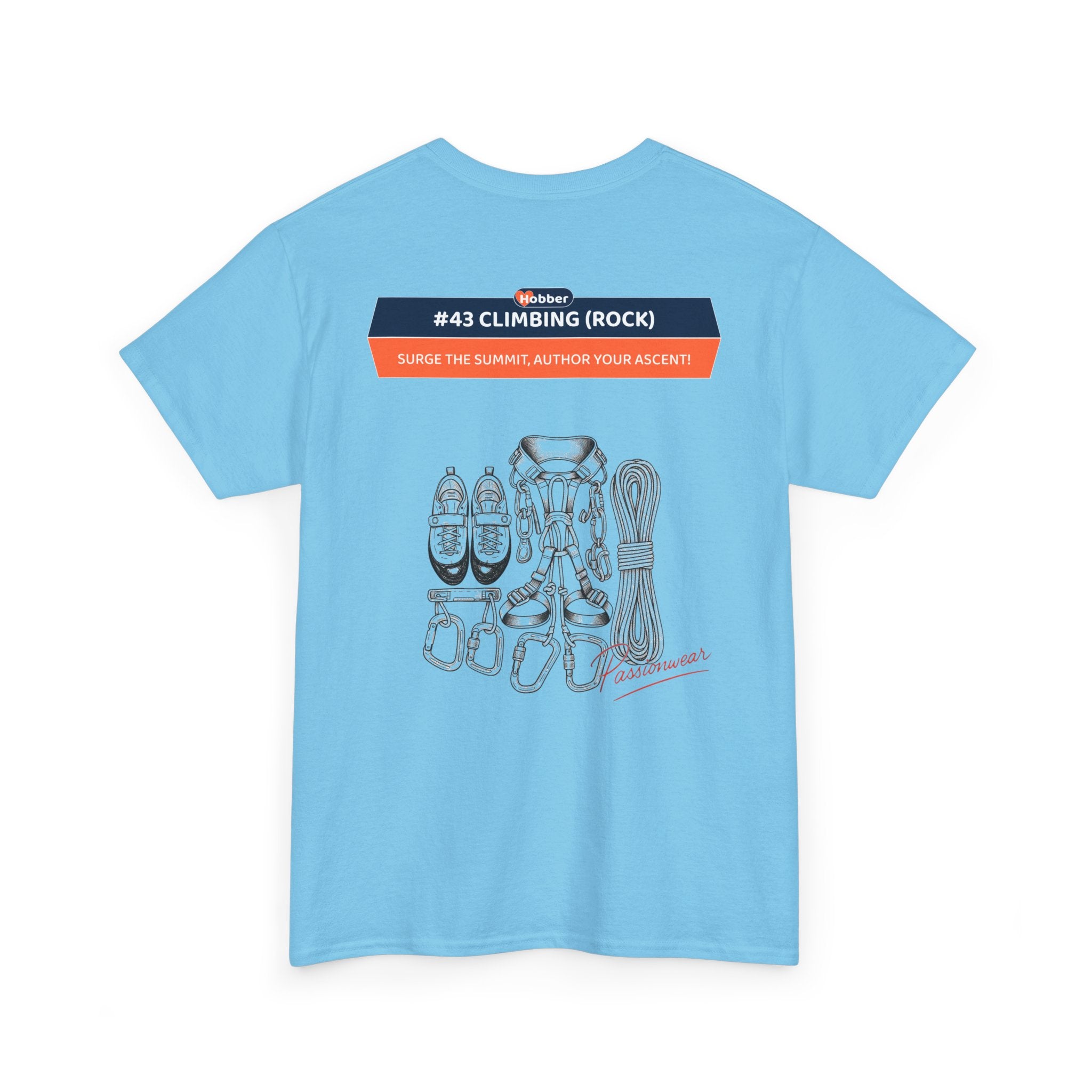 Hobber Mens Sports & Adventure T-Shirt, #43 Climbing (Rock)