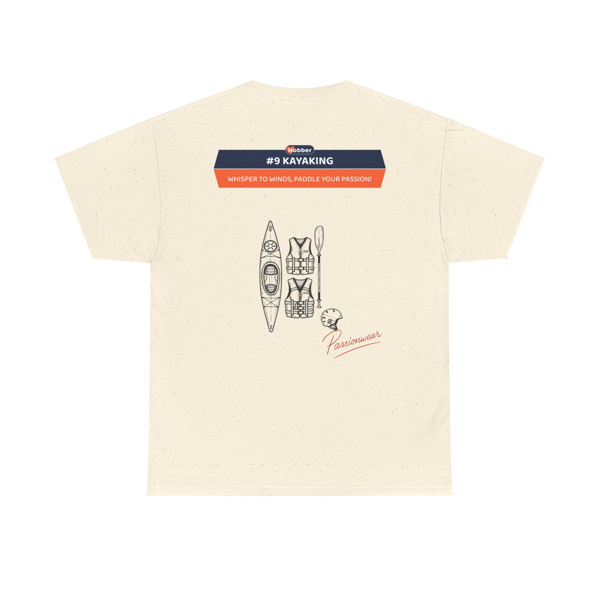 Hobber Unisex Sports & Adventure T-Shirt, #9 Kayaking