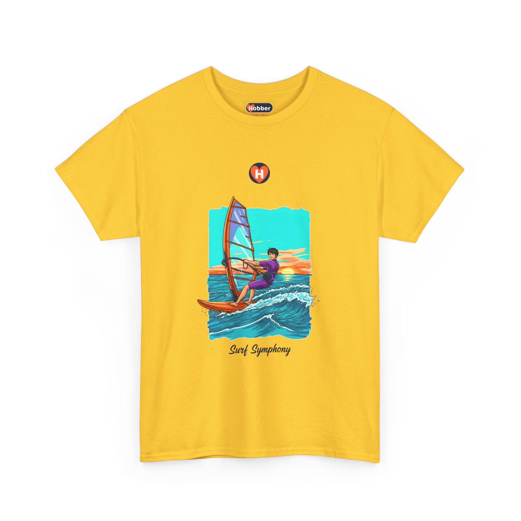 Hobber Mens Sports & Adventure T-Shirt, #13 Windsurfing