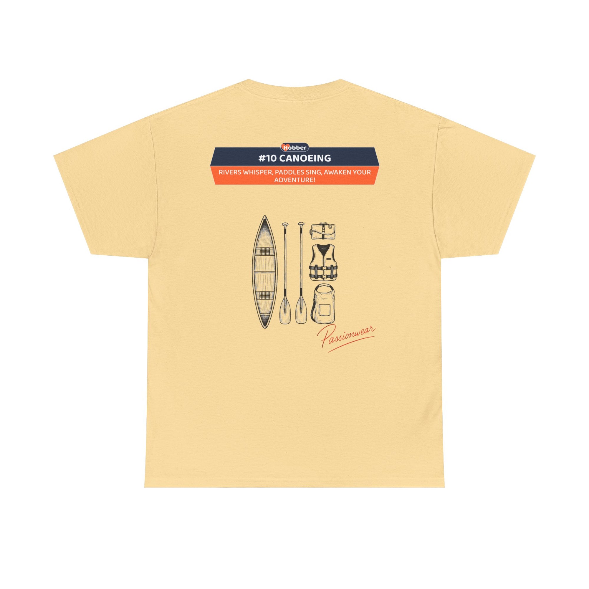Hobber Unisex Sports & Adventure T-Shirt, #10 Canoeing