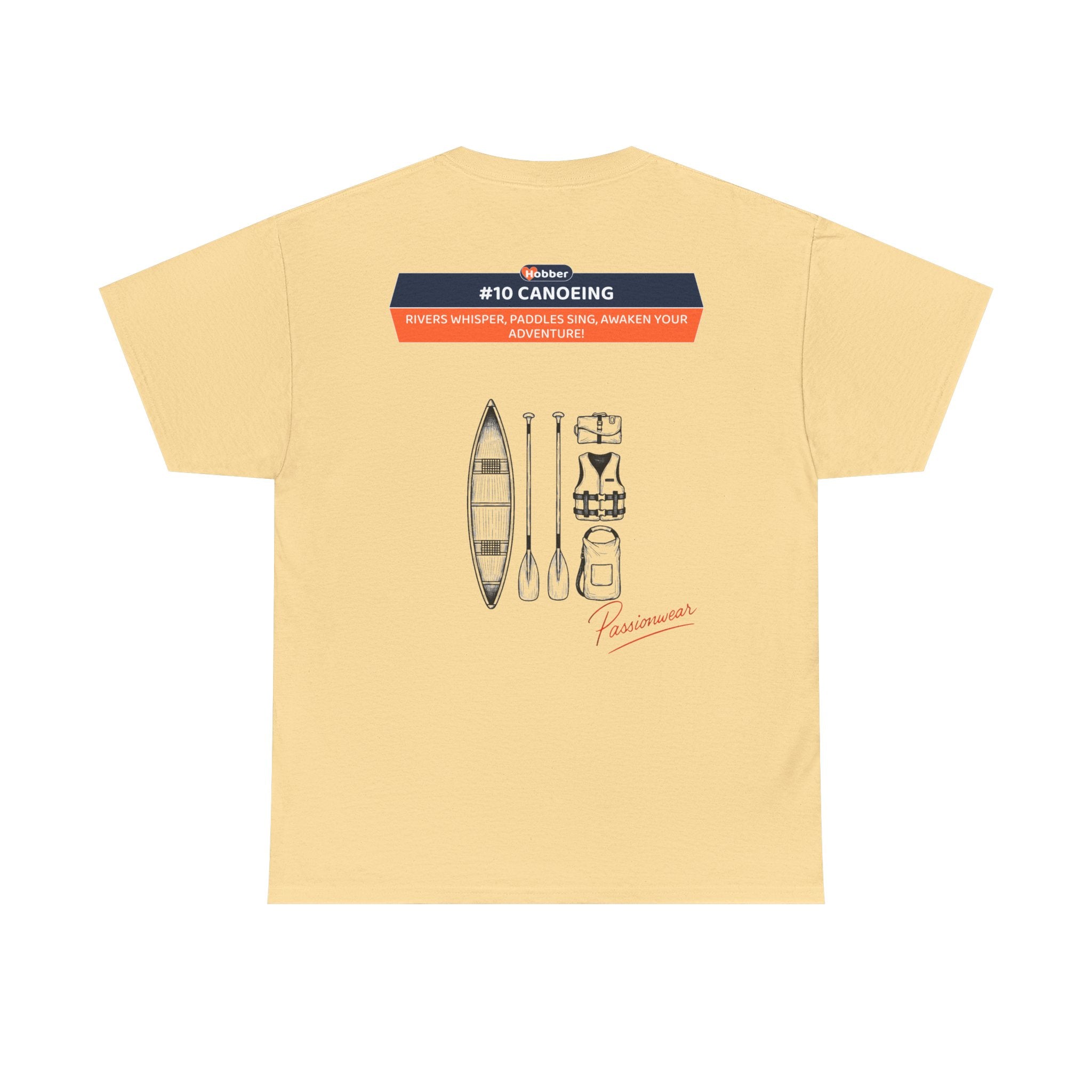 Hobber Unisex Sports & Adventure T-Shirt, #10 Canoeing