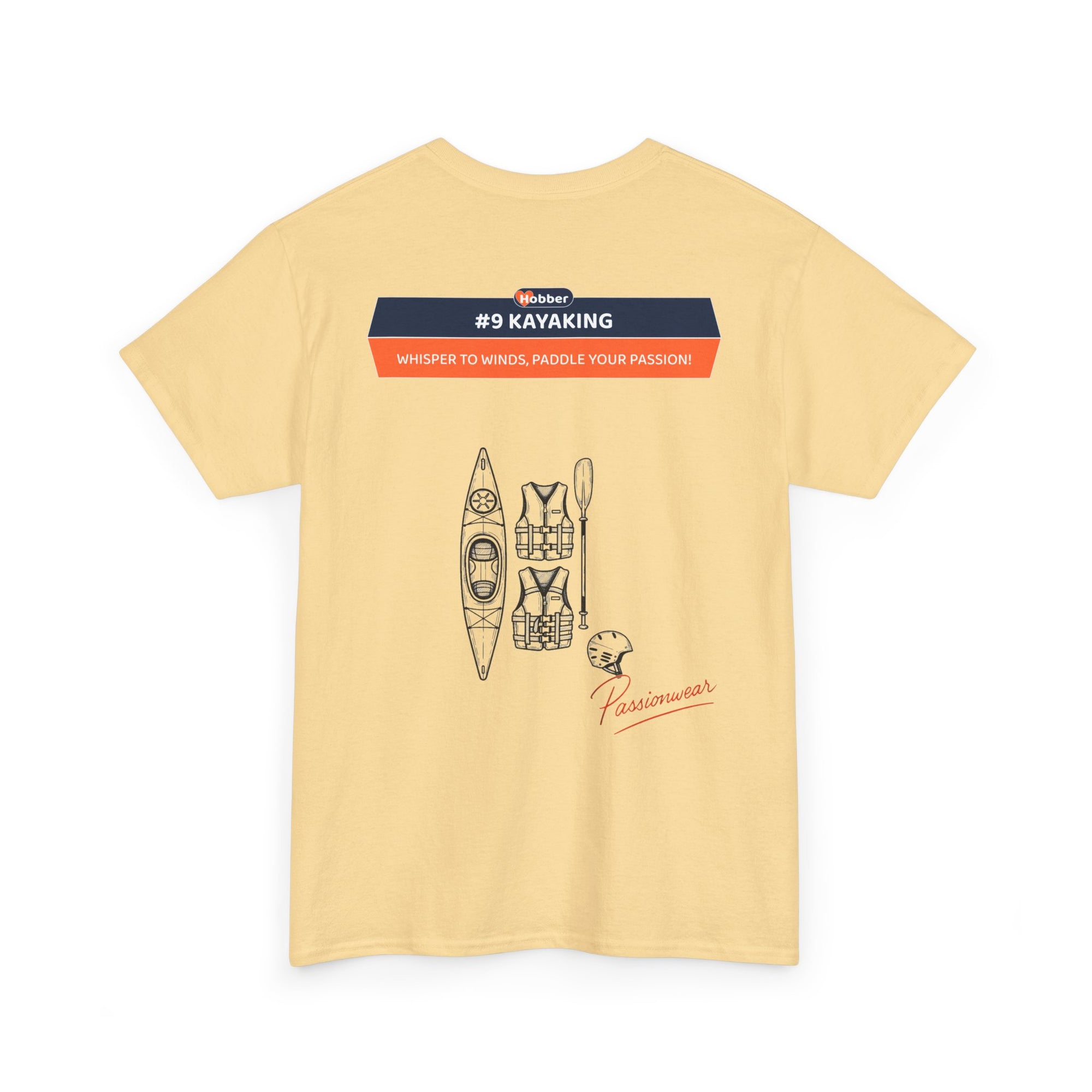 Hobber Unisex Sports & Adventure T-Shirt, #9 Kayaking