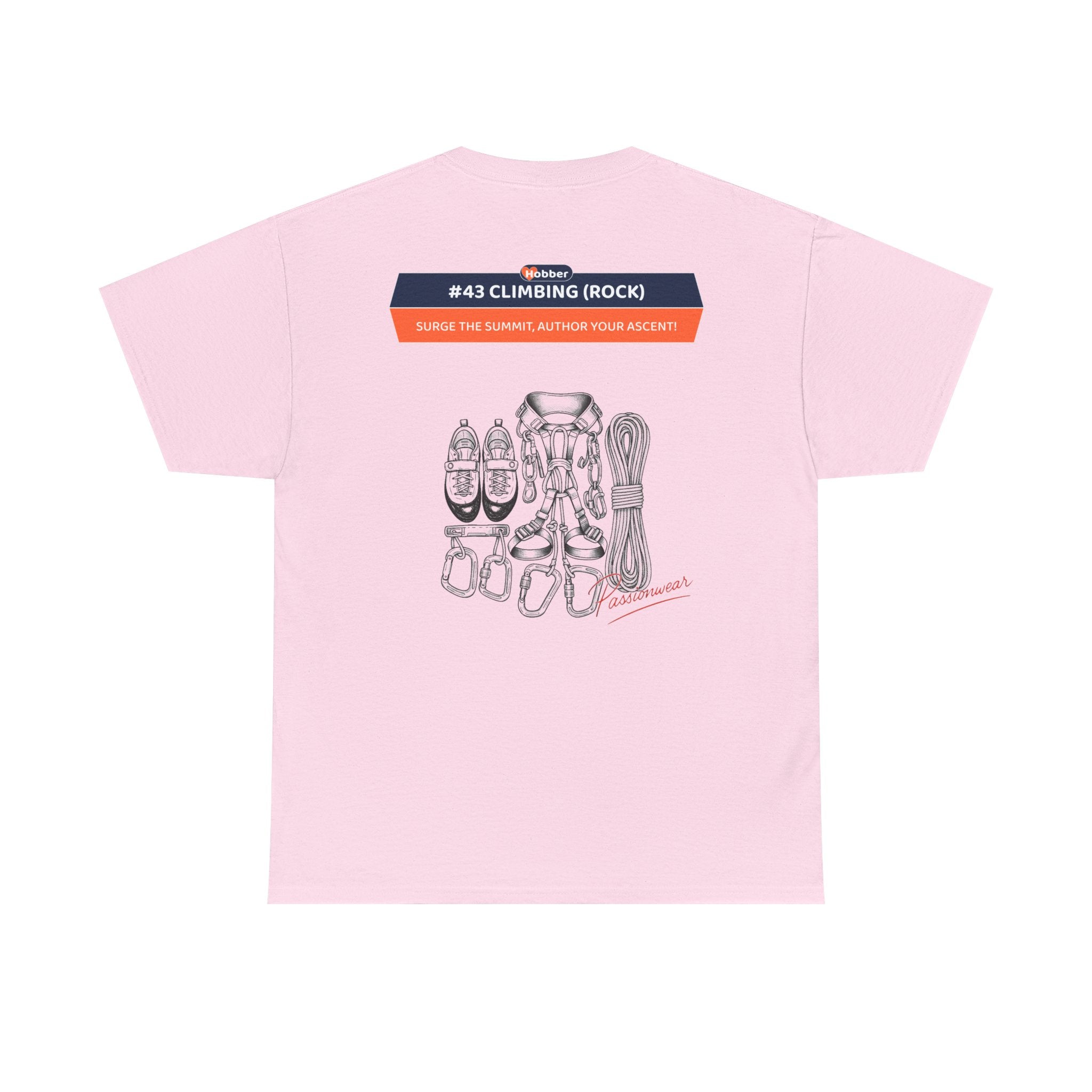 Hobber Mens Sports & Adventure T-Shirt, #43 Climbing (Rock)