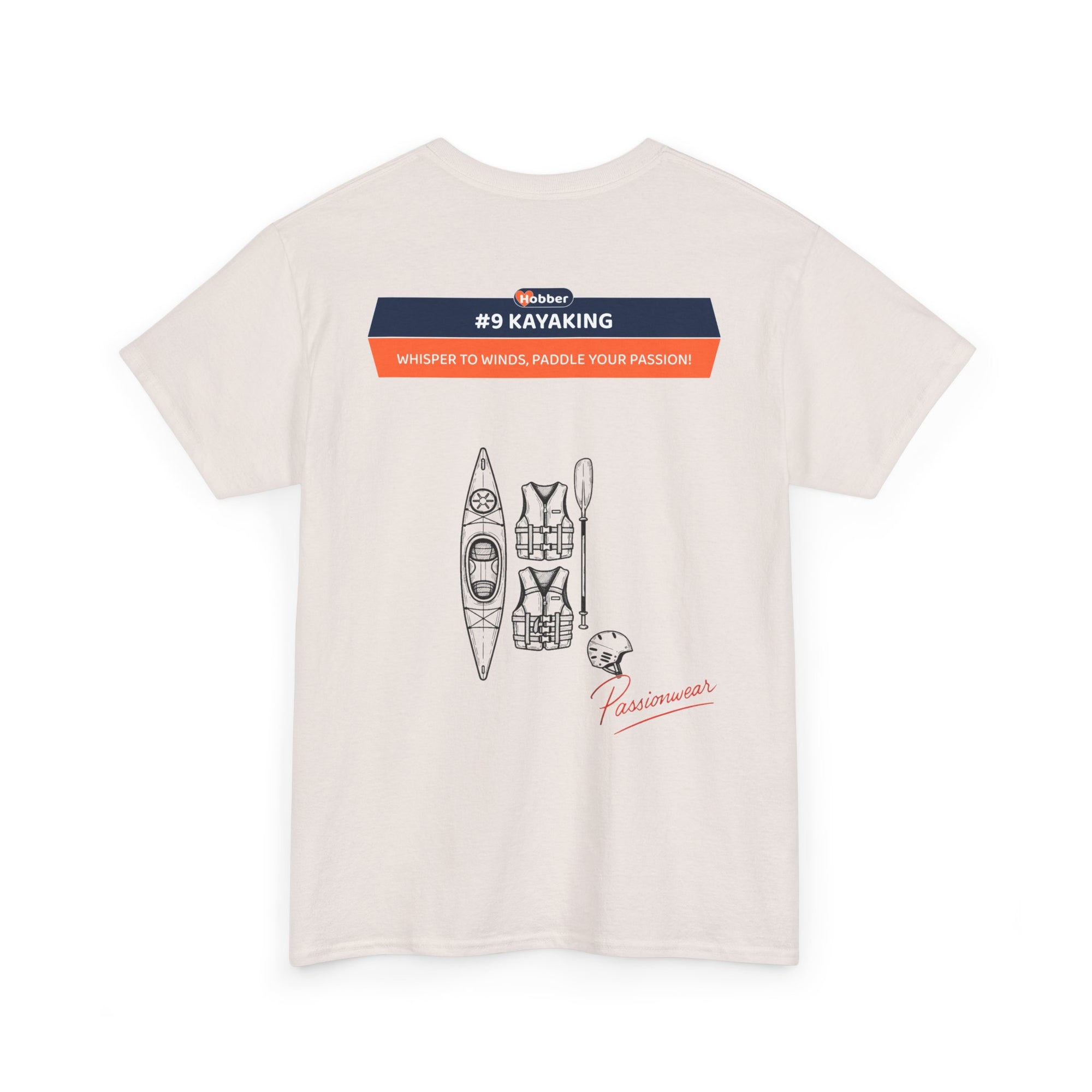 Hobber Unisex Sports & Adventure T-Shirt, #9 Kayaking