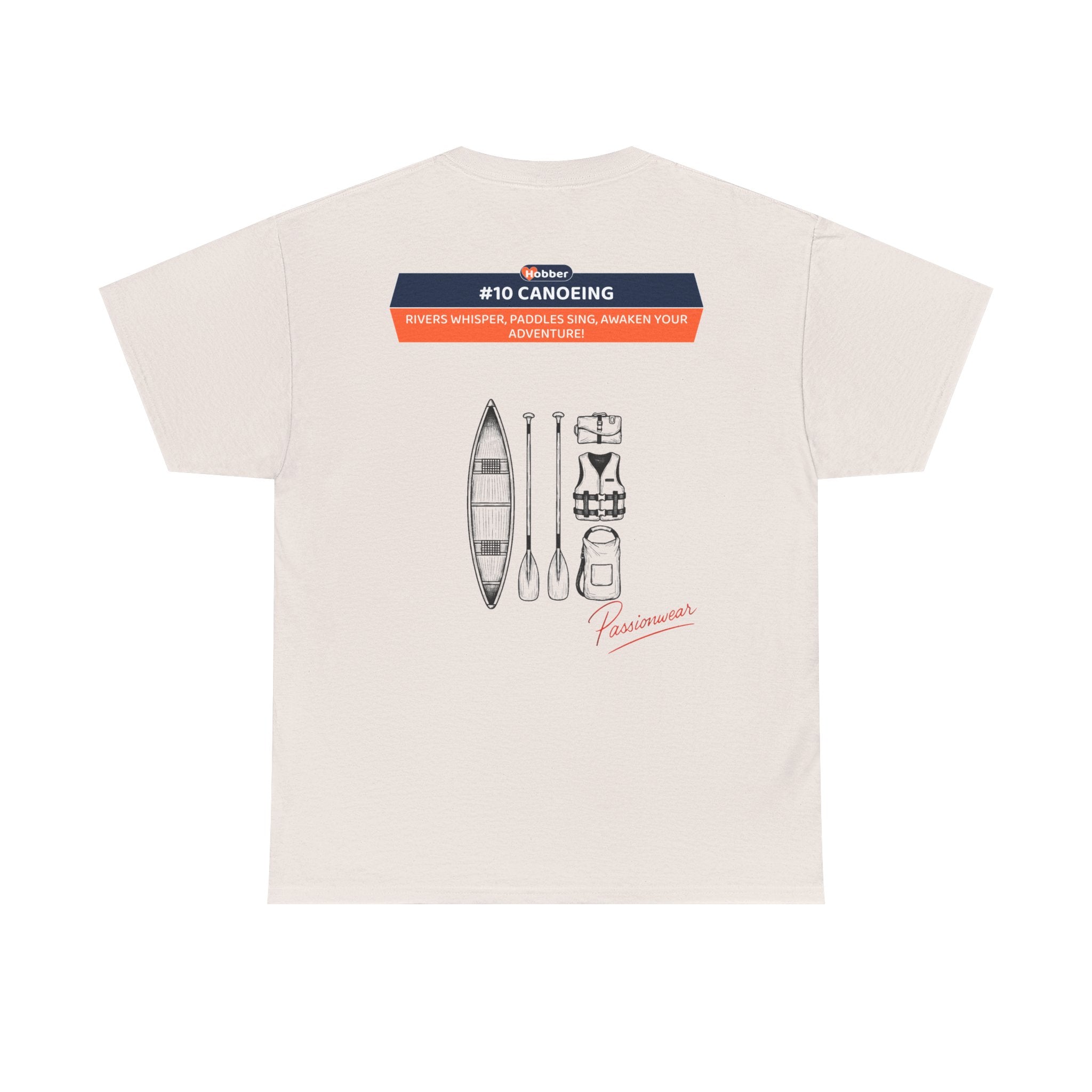 Hobber Unisex Sports & Adventure T-Shirt, #10 Canoeing