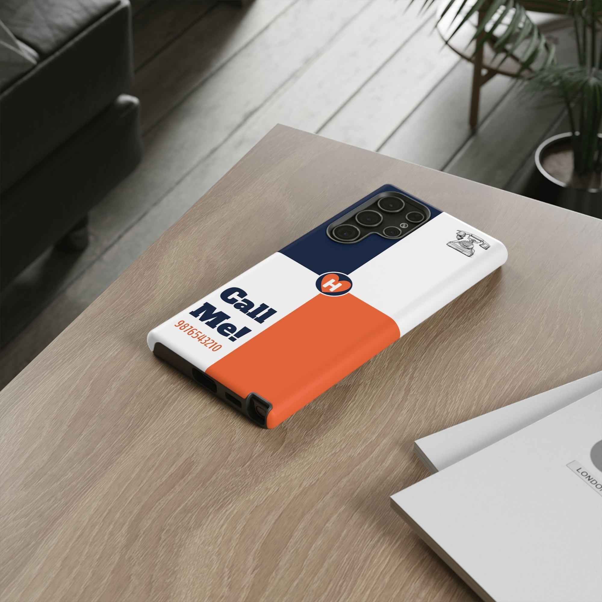 Hobber CallMe: Stylish Phone Case for Tough Protection, Customizable Cover for Gift, Sports Fans, Birthday, Everyday Use, Durable Design