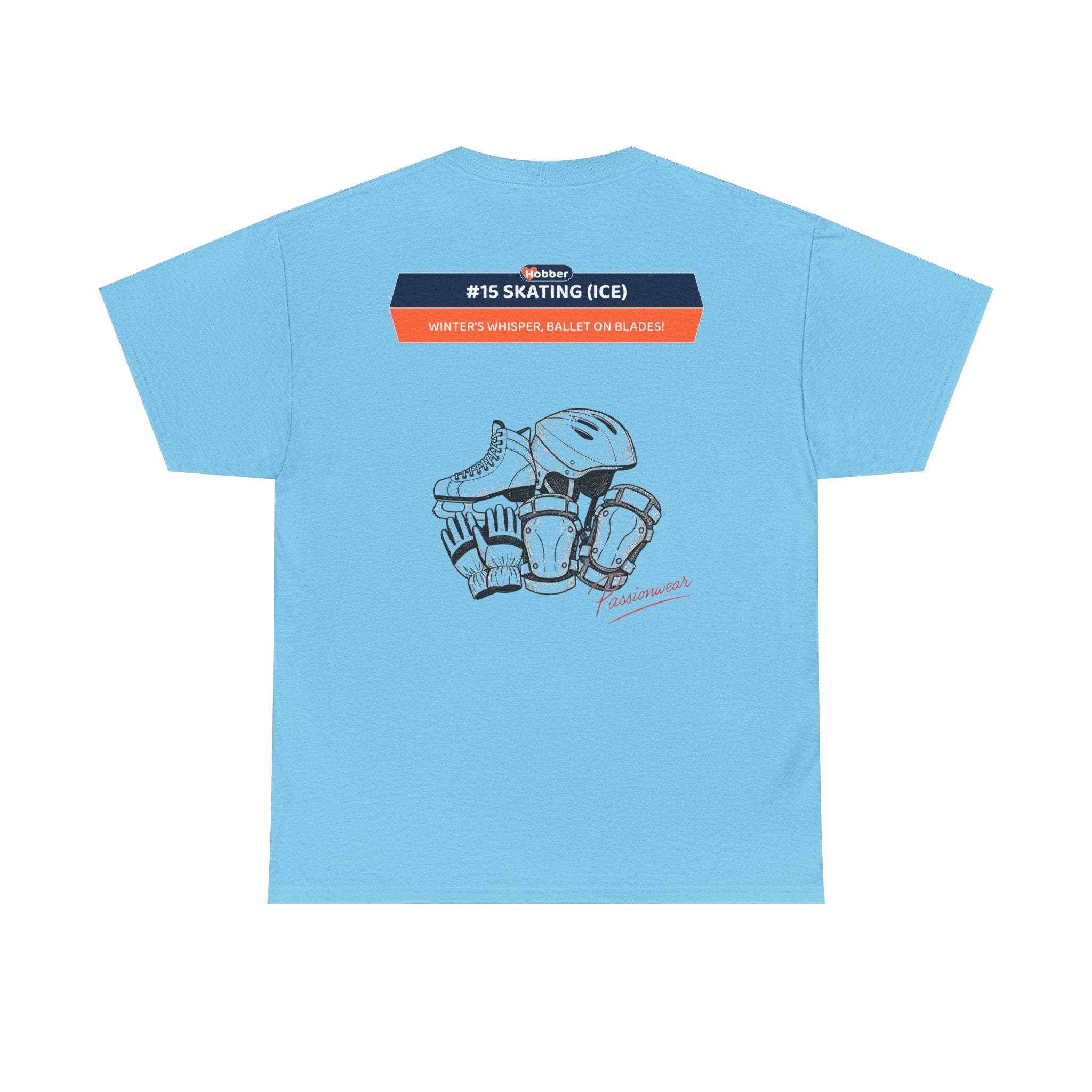 Hobber Unisex Sports & Adventure T-Shirt, #15 Skating (Ice)