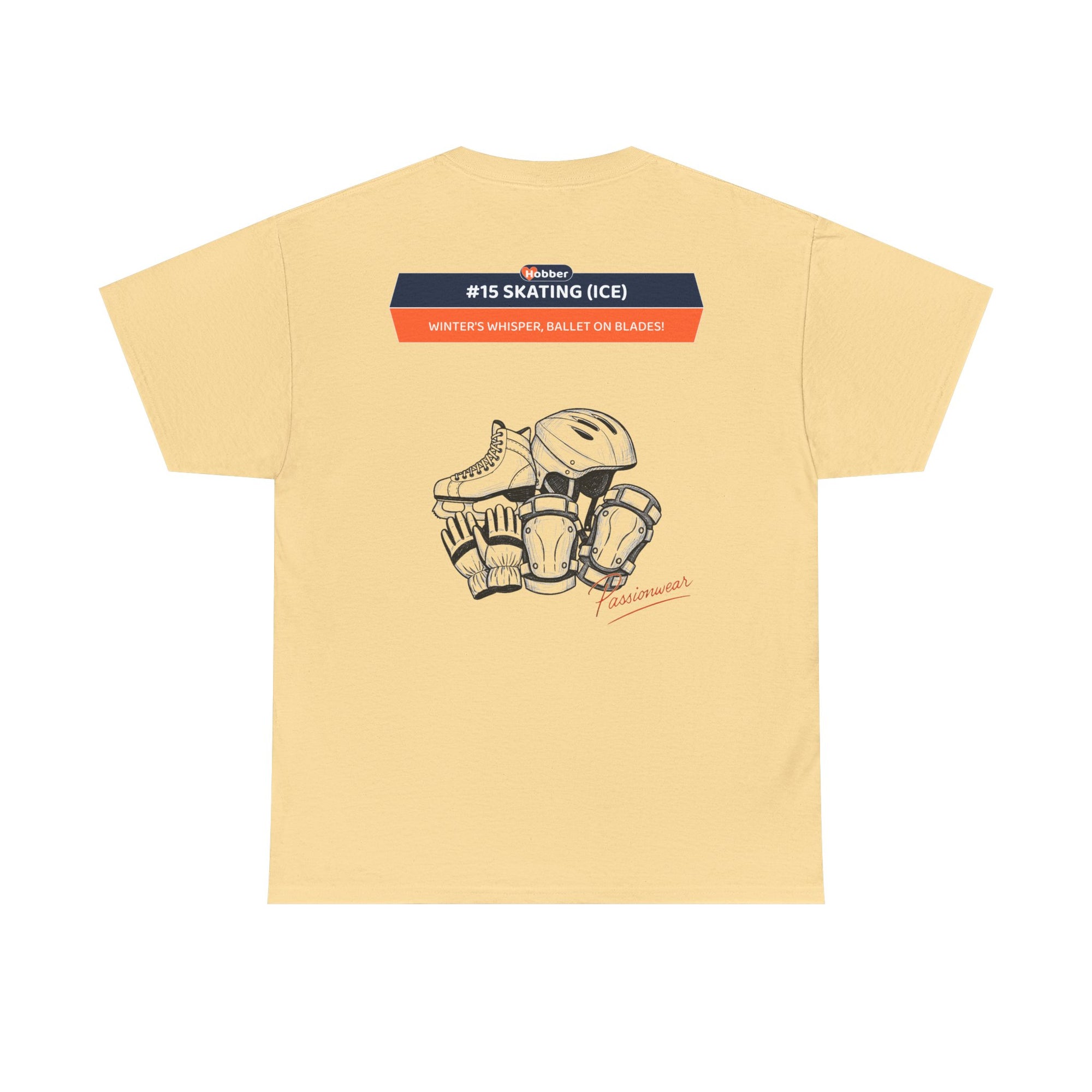 Hobber Unisex Sports & Adventure T-Shirt, #15 Skating (Ice)