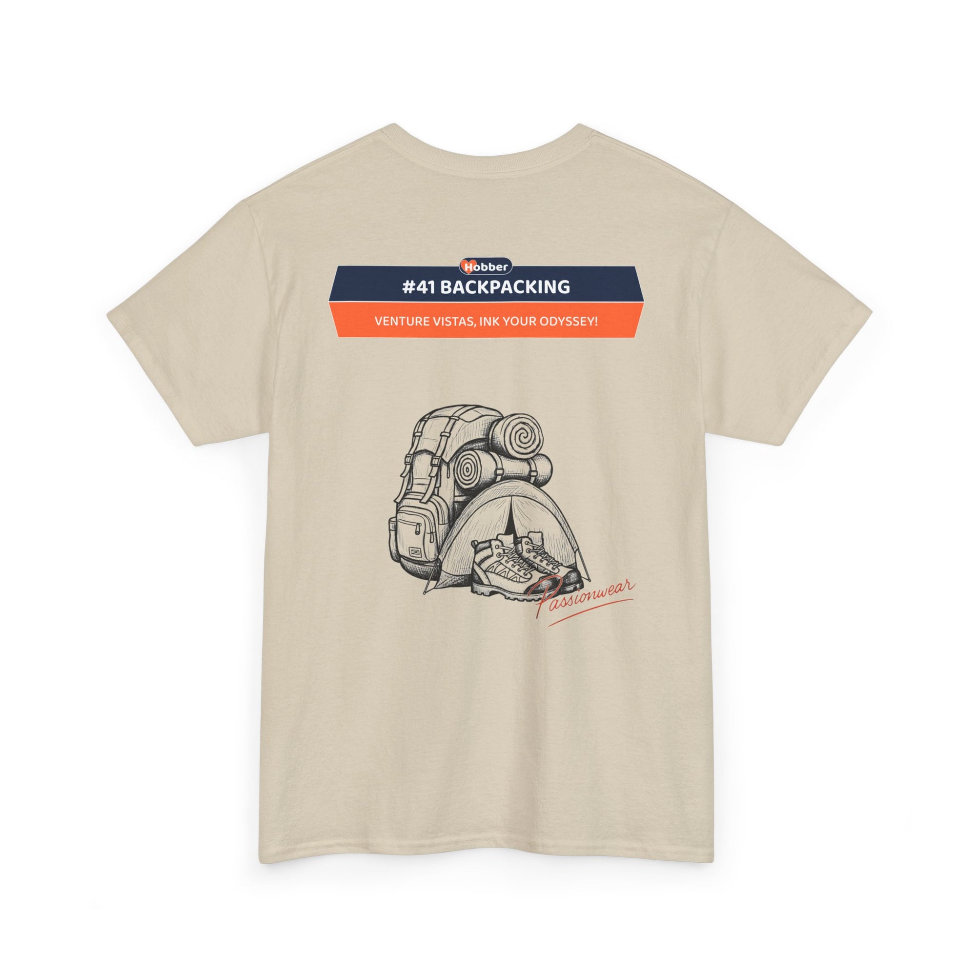 Hobber Unisex Sports & Adventure T-Shirt, #41 Backpacking