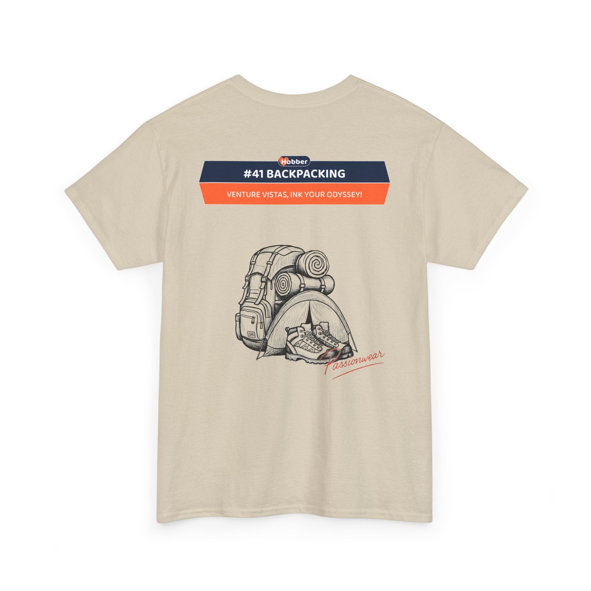Hobber Unisex Sports & Adventure T-Shirt, #41 Backpacking