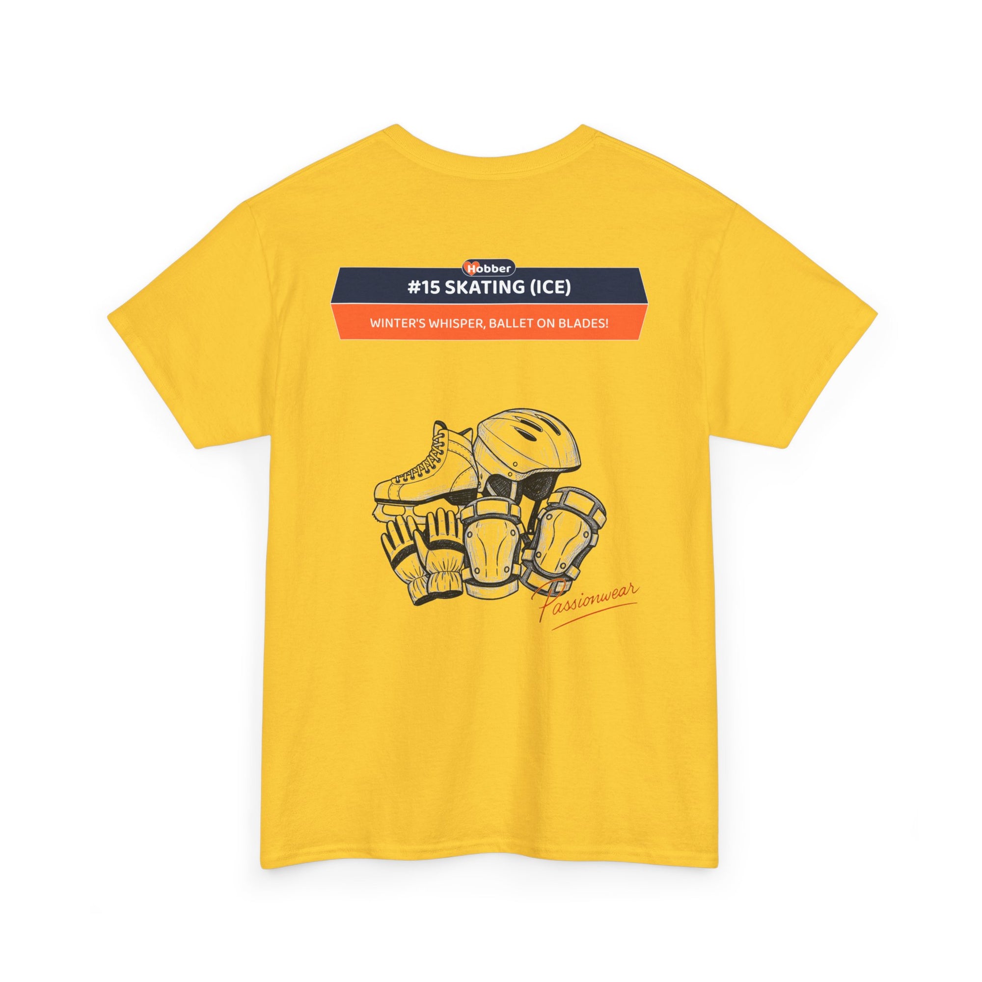 Hobber Unisex Sports & Adventure T-Shirt, #15 Skating (Ice)