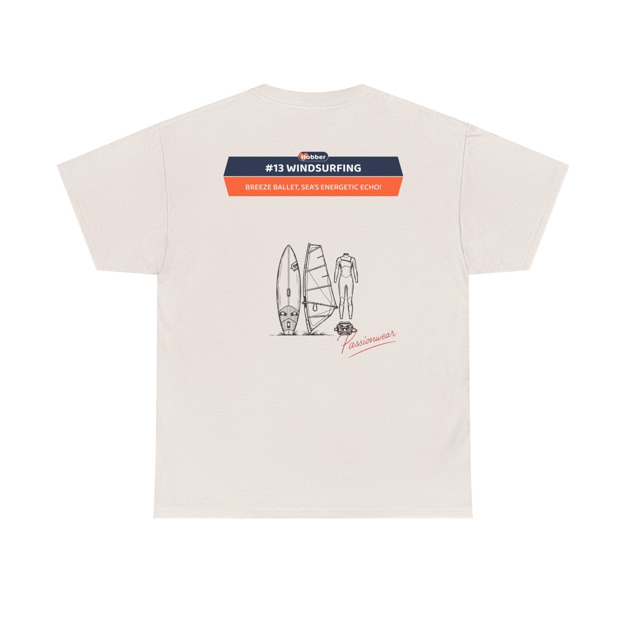 Hobber Mens Sports & Adventure T-Shirt, #13 Windsurfing
