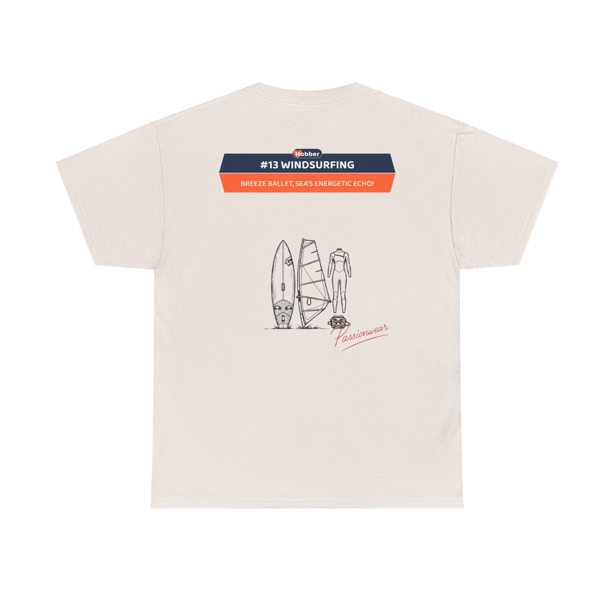 Hobber Mens Sports & Adventure T-Shirt, #13 Windsurfing