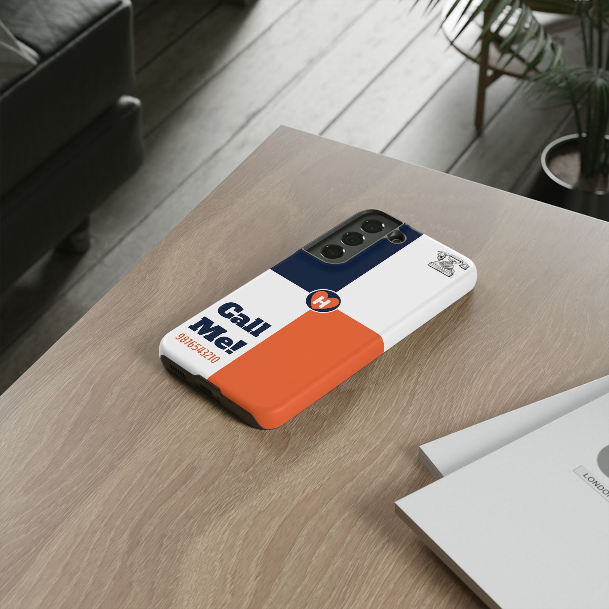 Hobber CallMe: Stylish Phone Case for Tough Protection, Customizable Cover for Gift, Sports Fans, Birthday, Everyday Use, Durable Design