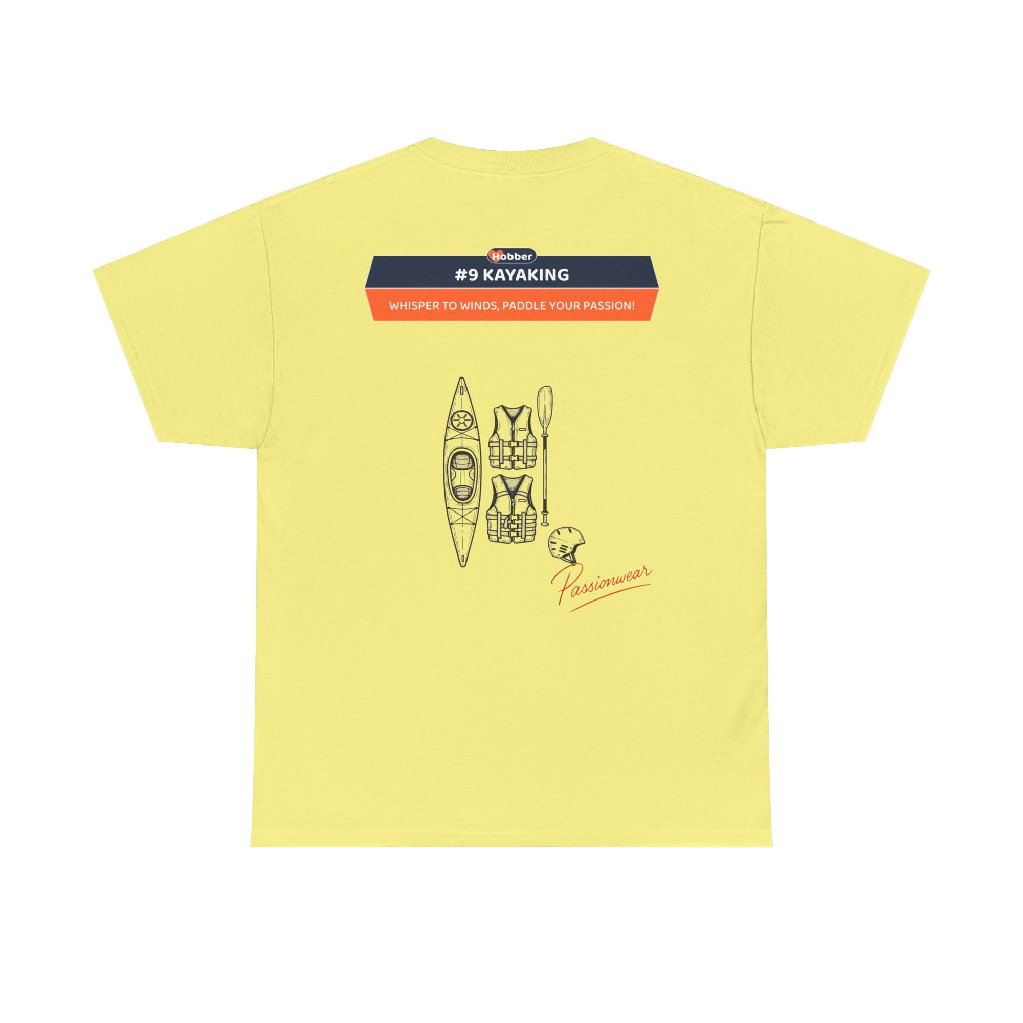 Hobber Unisex Sports & Adventure T-Shirt, #9 Kayaking