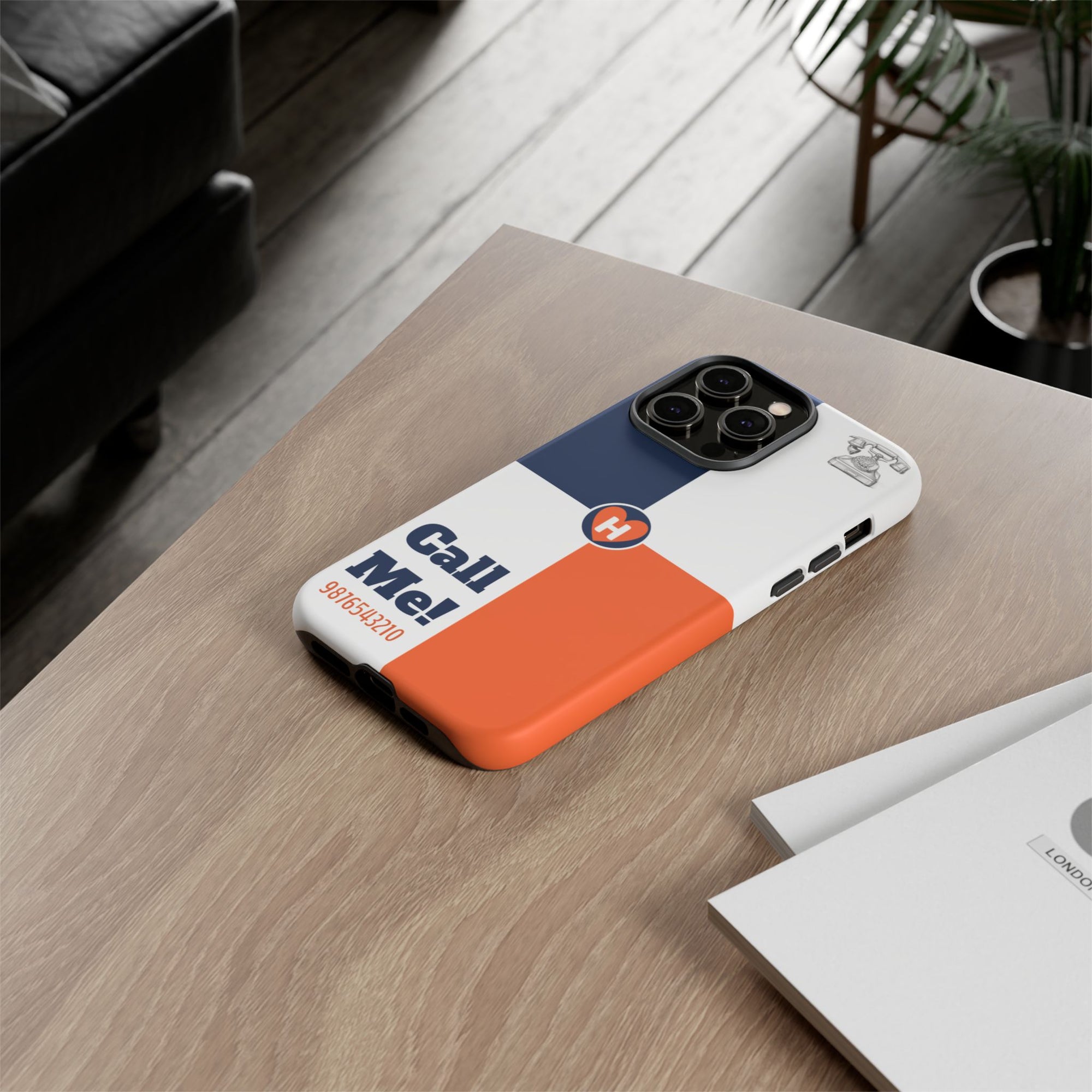 Hobber CallMe: Stylish Phone Case for Tough Protection, Customizable Cover for Gift, Sports Fans, Birthday, Everyday Use, Durable Design