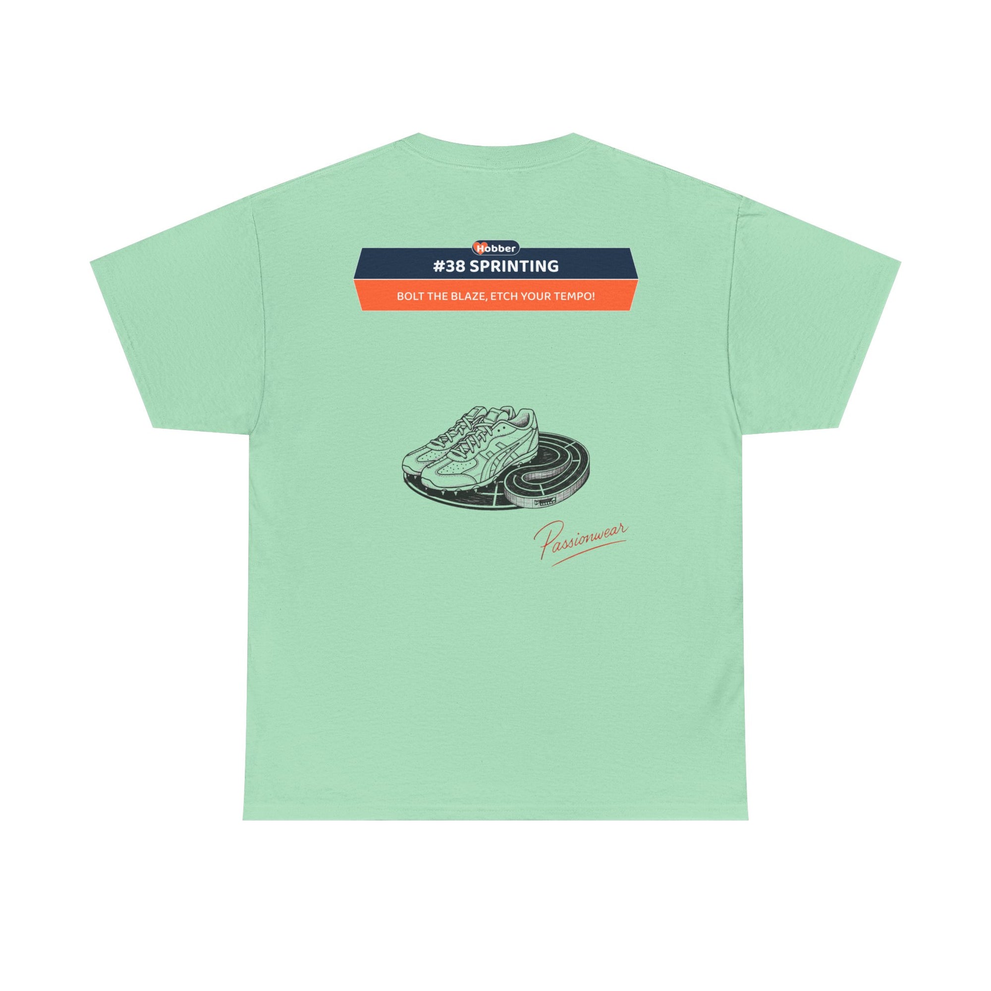 Hobber Mens Sports & Adventure T-Shirt, #38 Sprinting