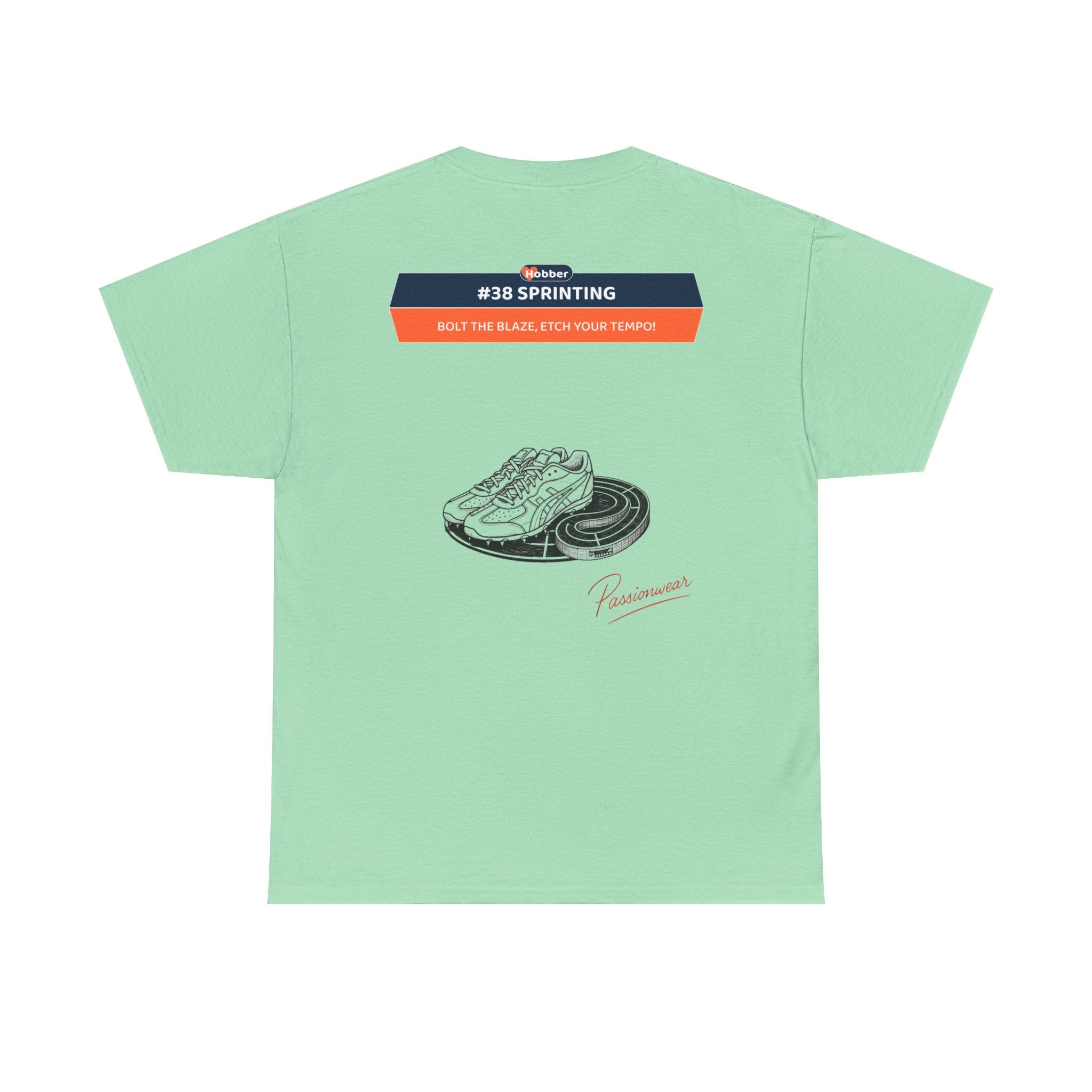 Hobber Mens Sports & Adventure T-Shirt, #38 Sprinting