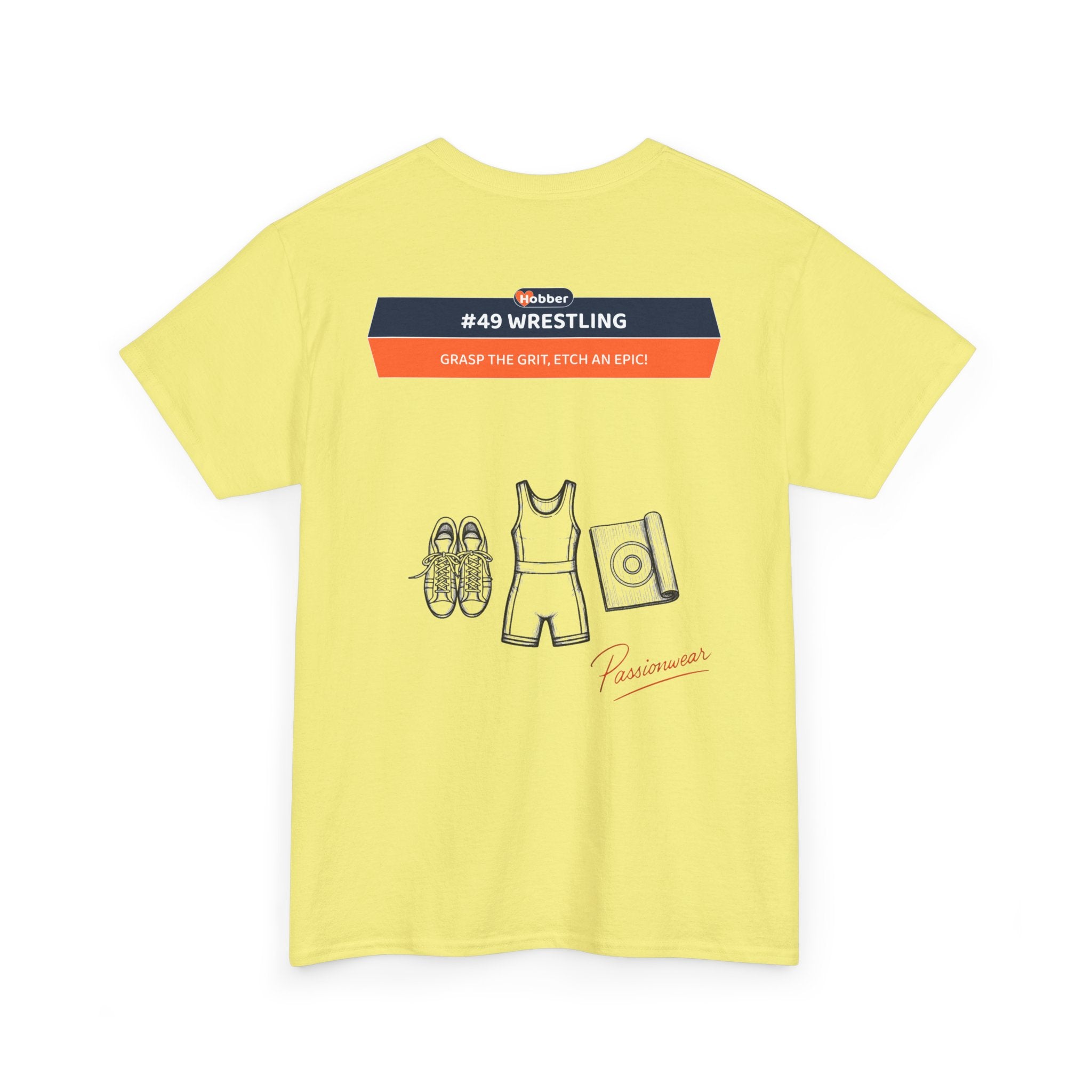 Hobber Mens Sports & Adventure T-Shirt, #49 Wrestling