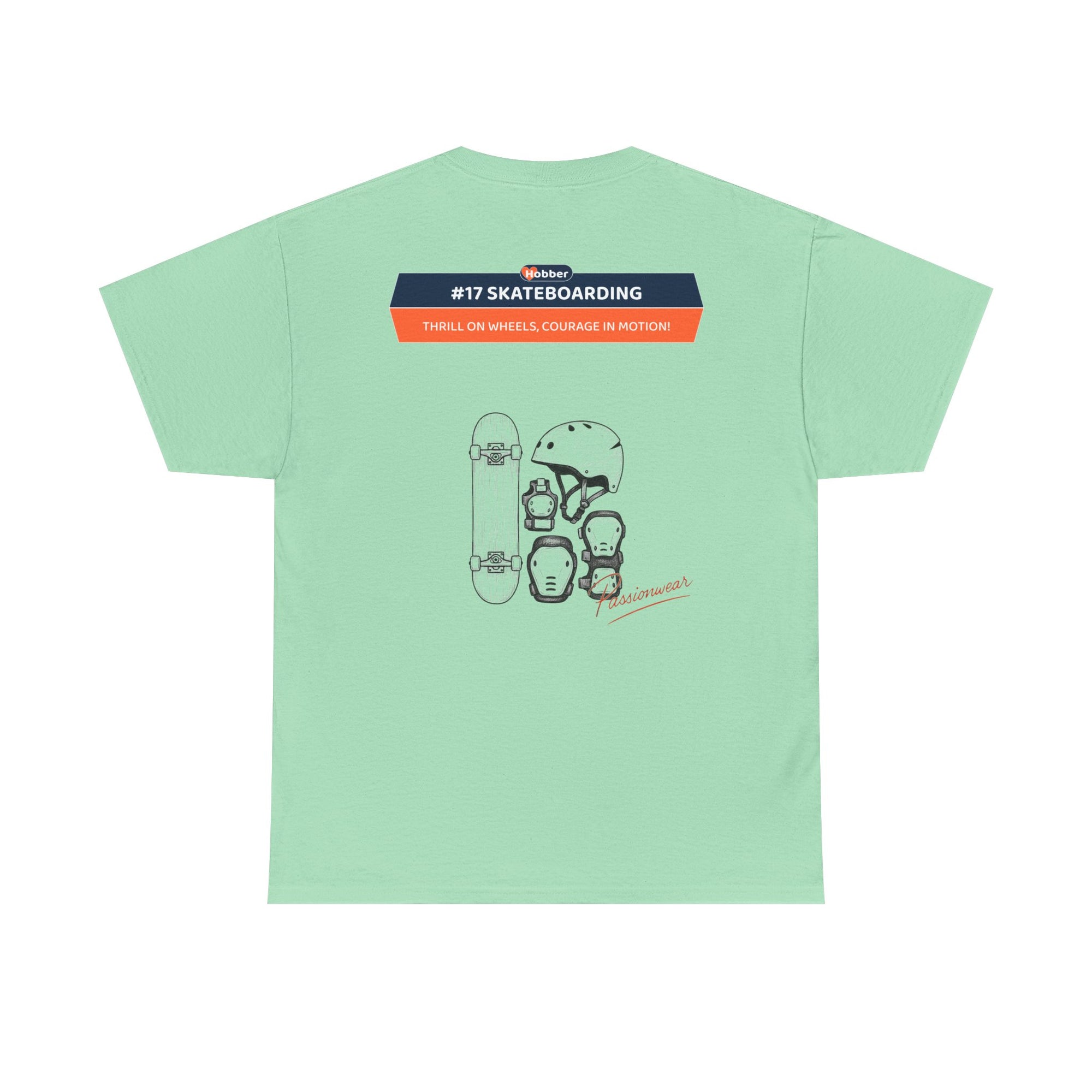 Hobber Mens Sports & Adventure T-Shirt, #17 Skateboarding