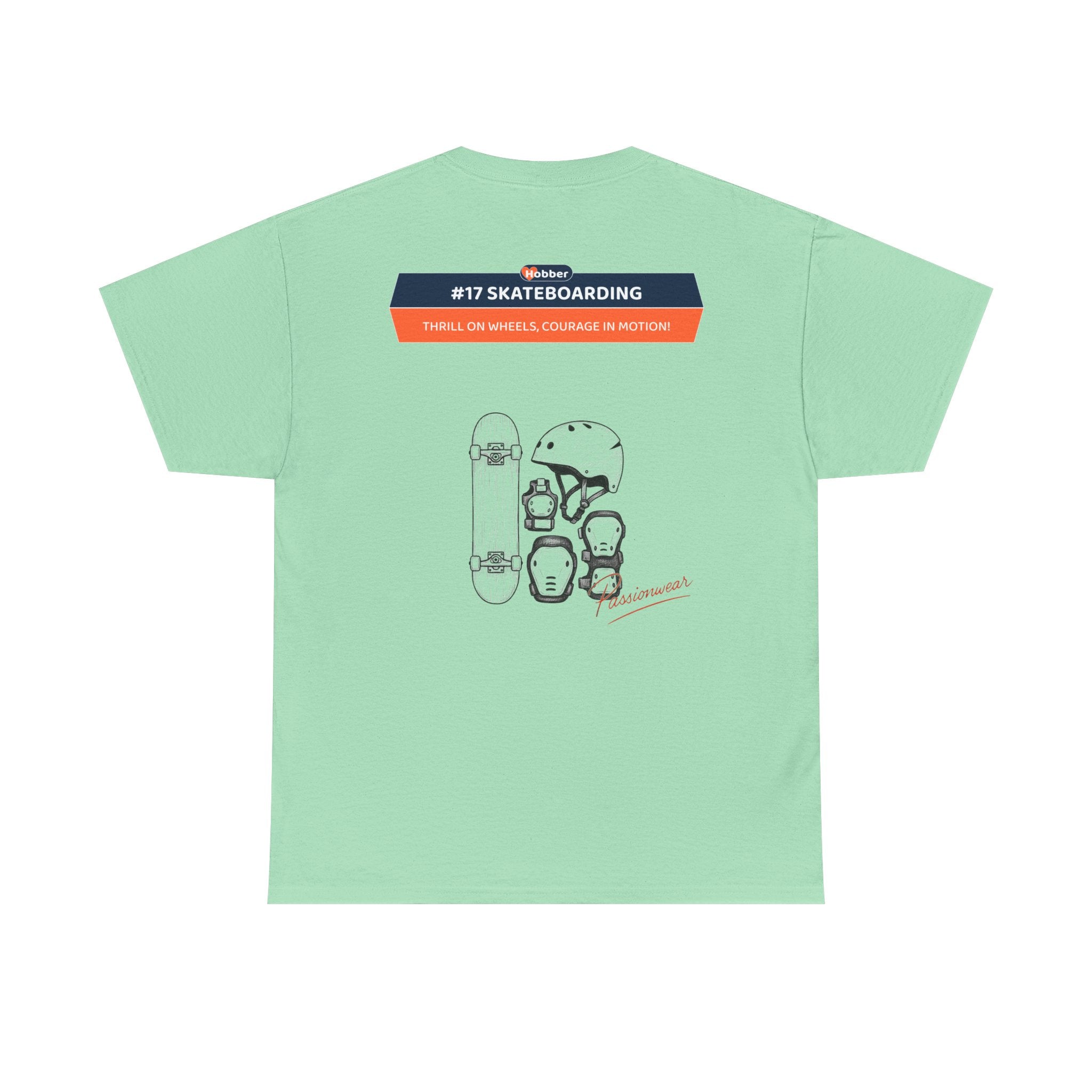 Hobber Mens Sports & Adventure T-Shirt, #17 Skateboarding