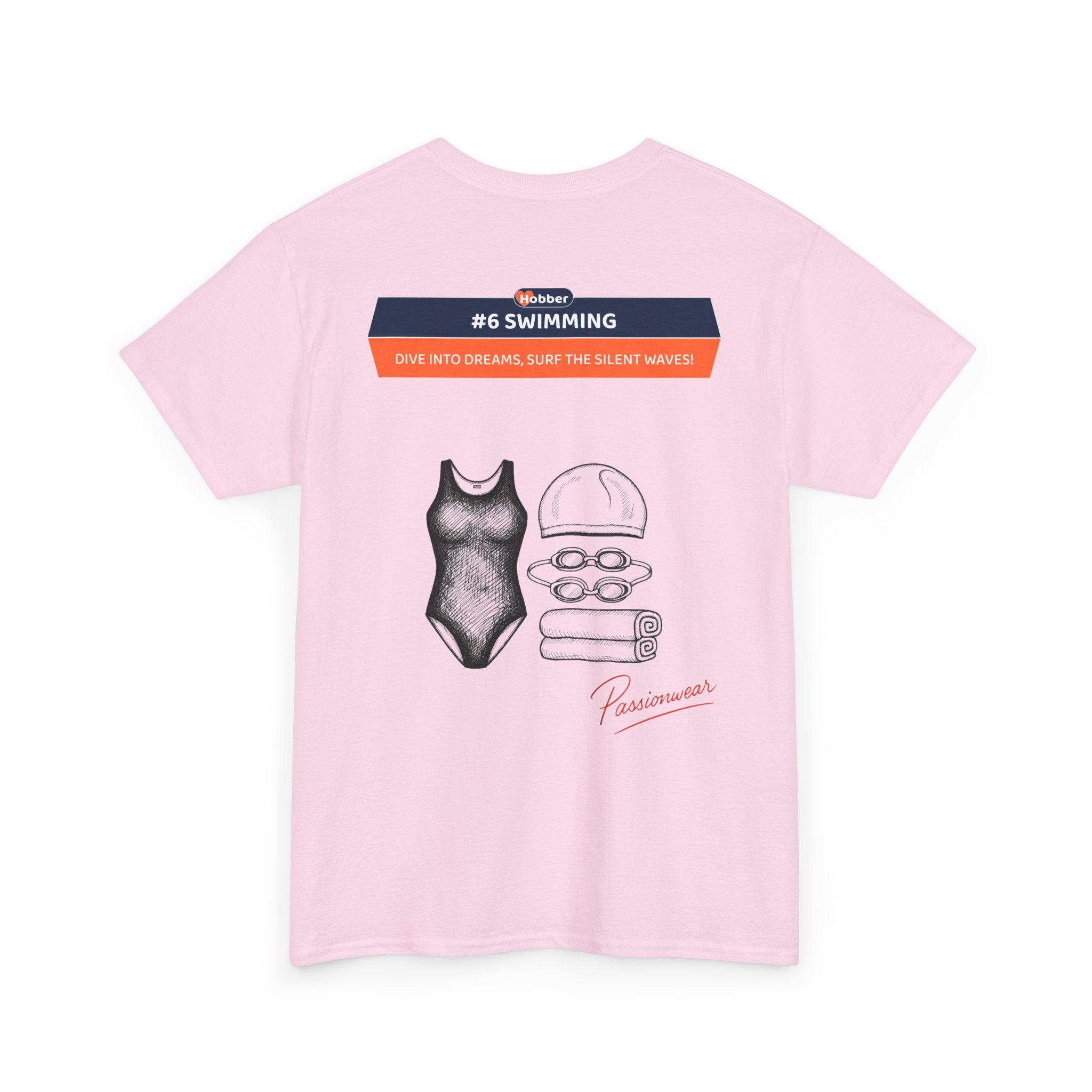Hobber Unisex Sports & Adventure T-Shirt, #6 Swimming