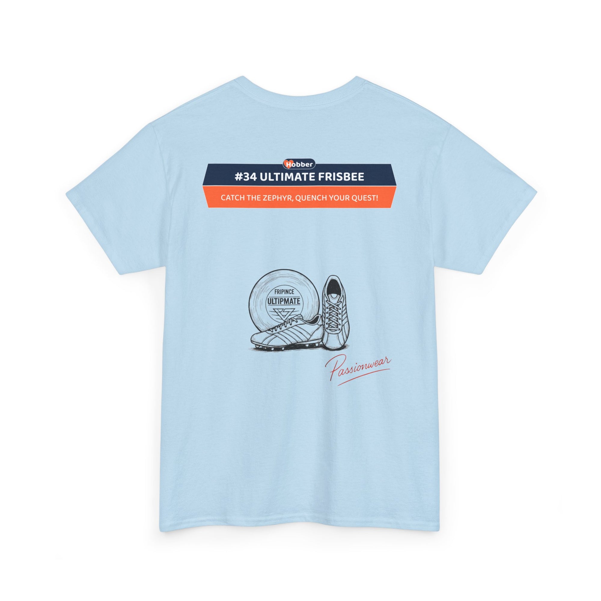 Hobber Unisex Sports & Adventure T-Shirt, #34 Ultimate Frisbee