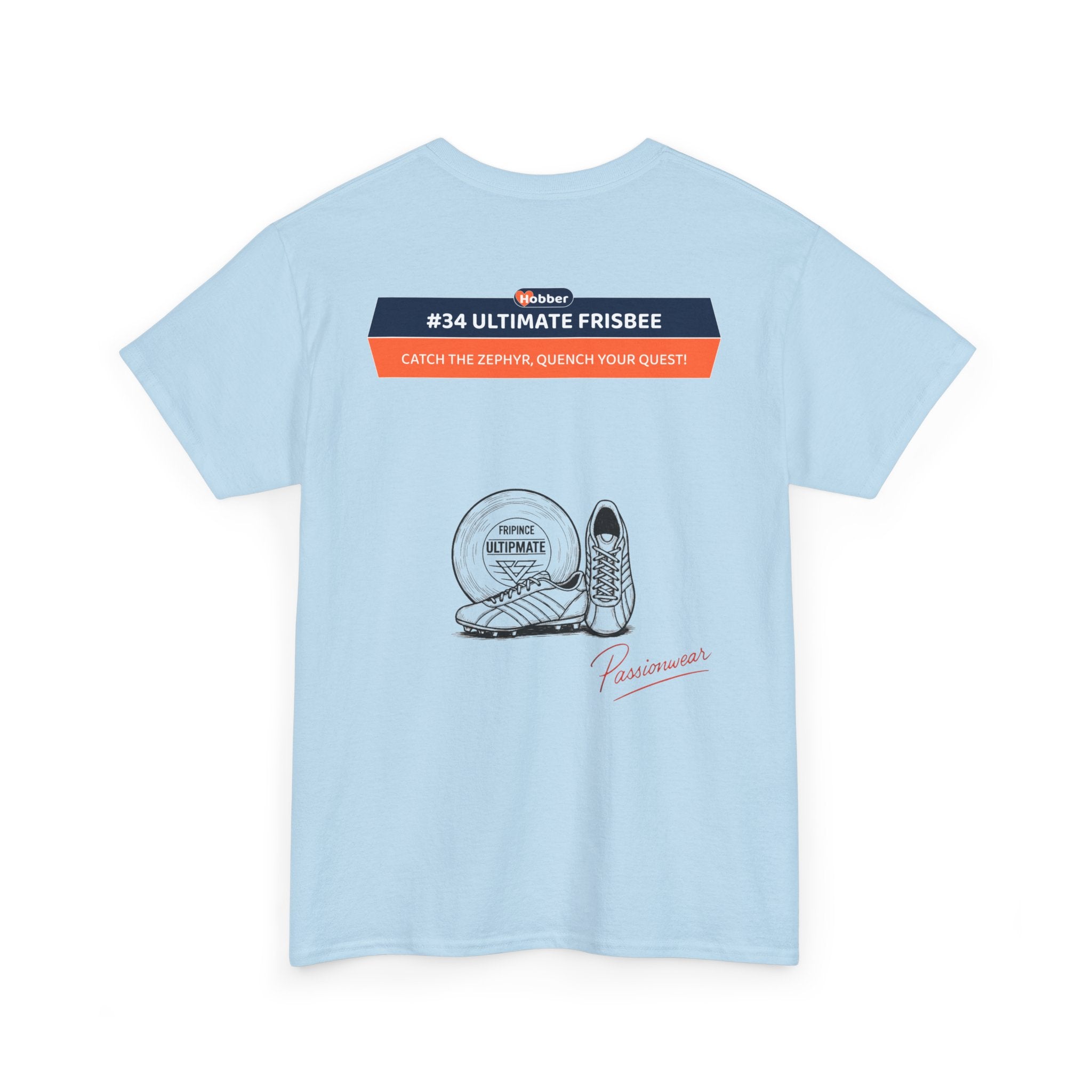 Hobber Unisex Sports & Adventure T-Shirt, #34 Ultimate Frisbee