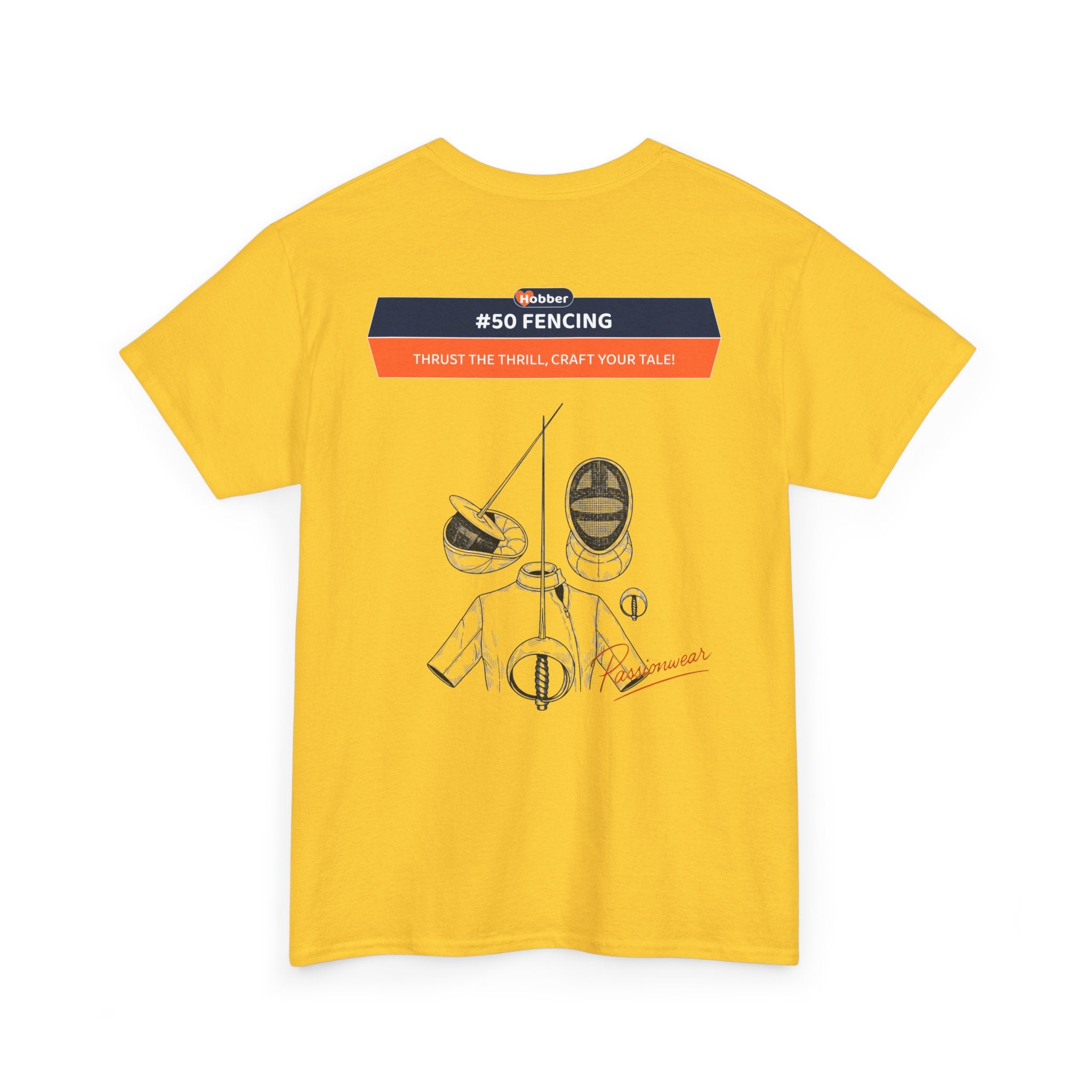 Hobber Mens Sports & Adventure T-Shirt, #50 Fencing