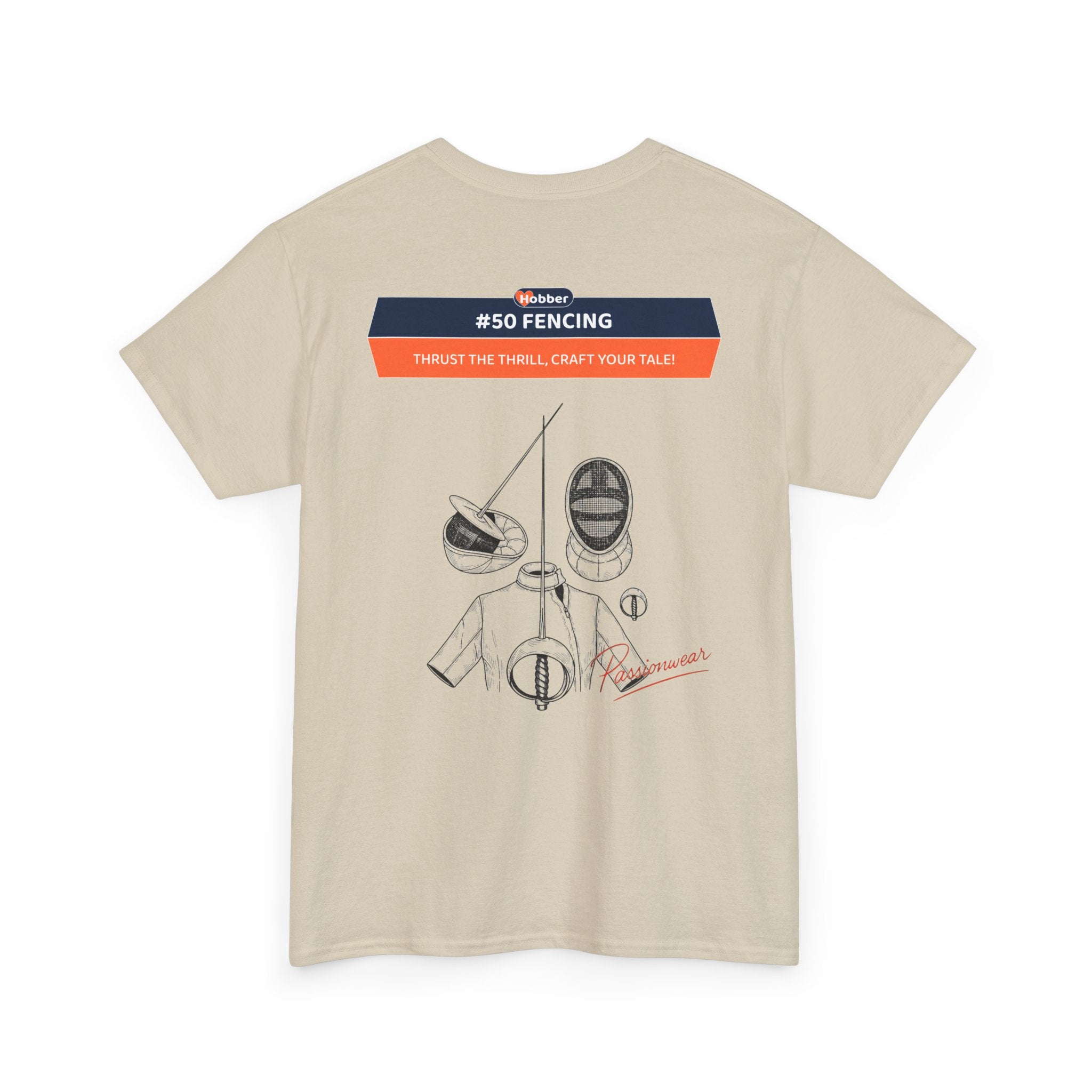 Hobber Mens Sports & Adventure T-Shirt, #50 Fencing