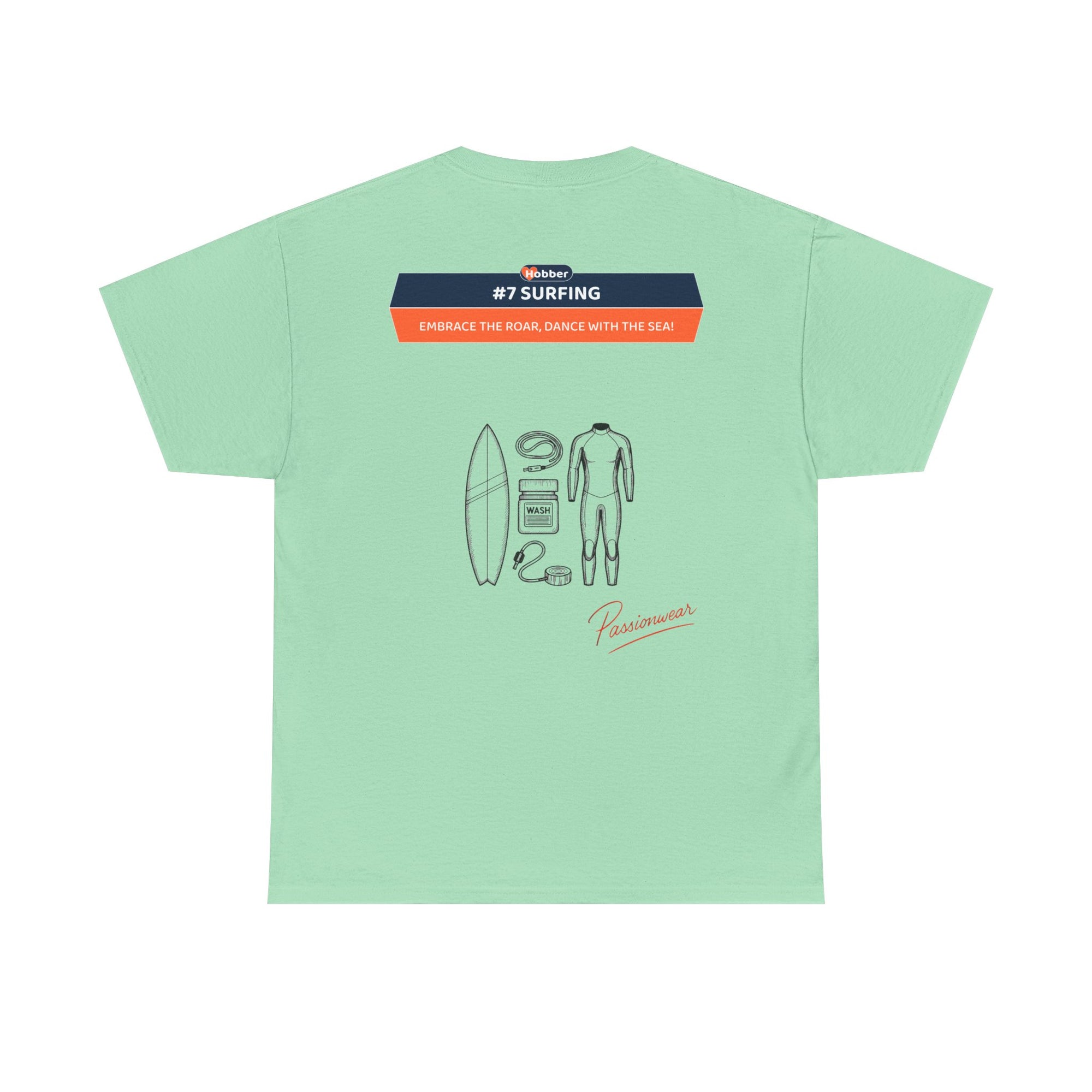 Hobber Mens Sports & Adventure T-Shirt, #7 Surfing