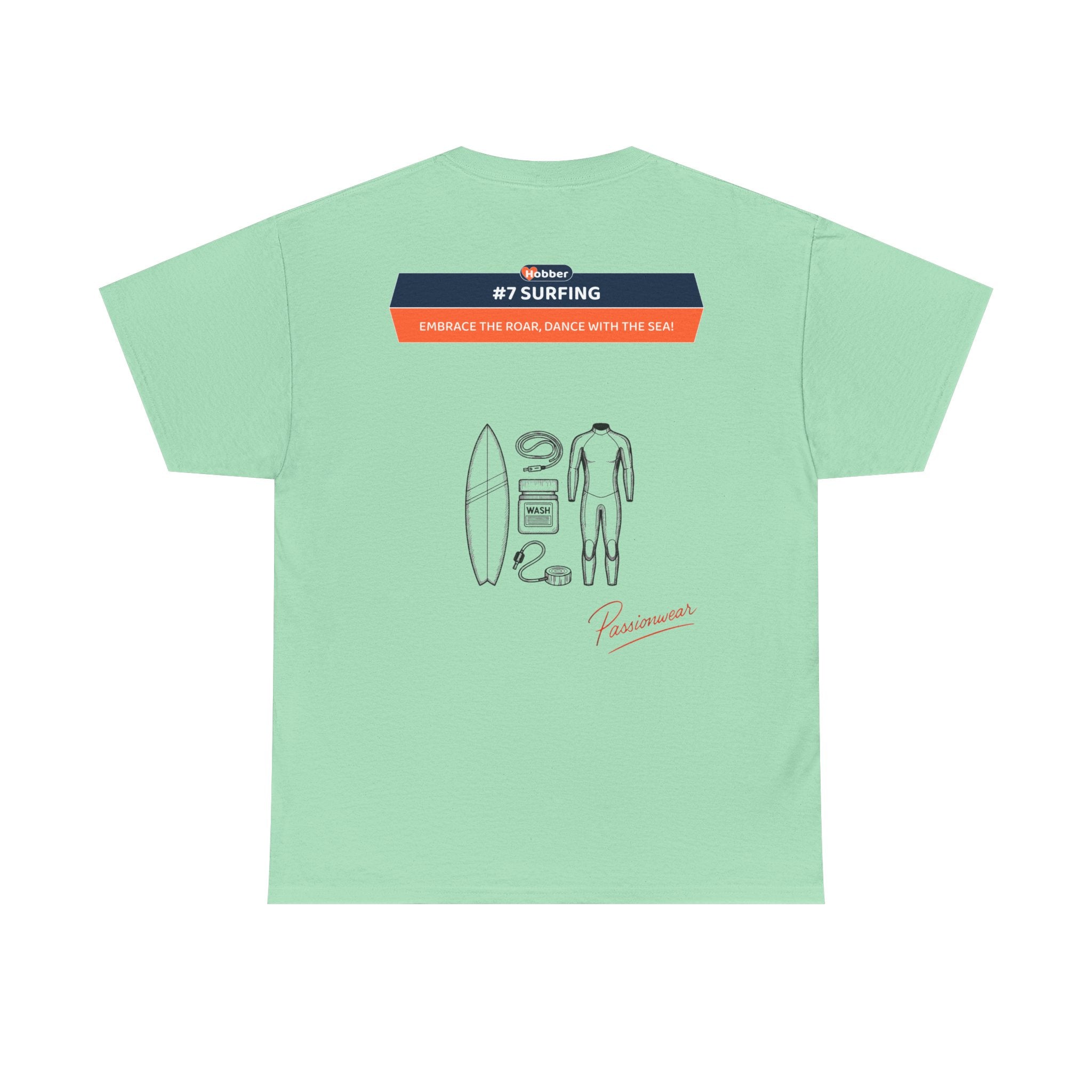 Hobber Mens Sports & Adventure T-Shirt, #7 Surfing