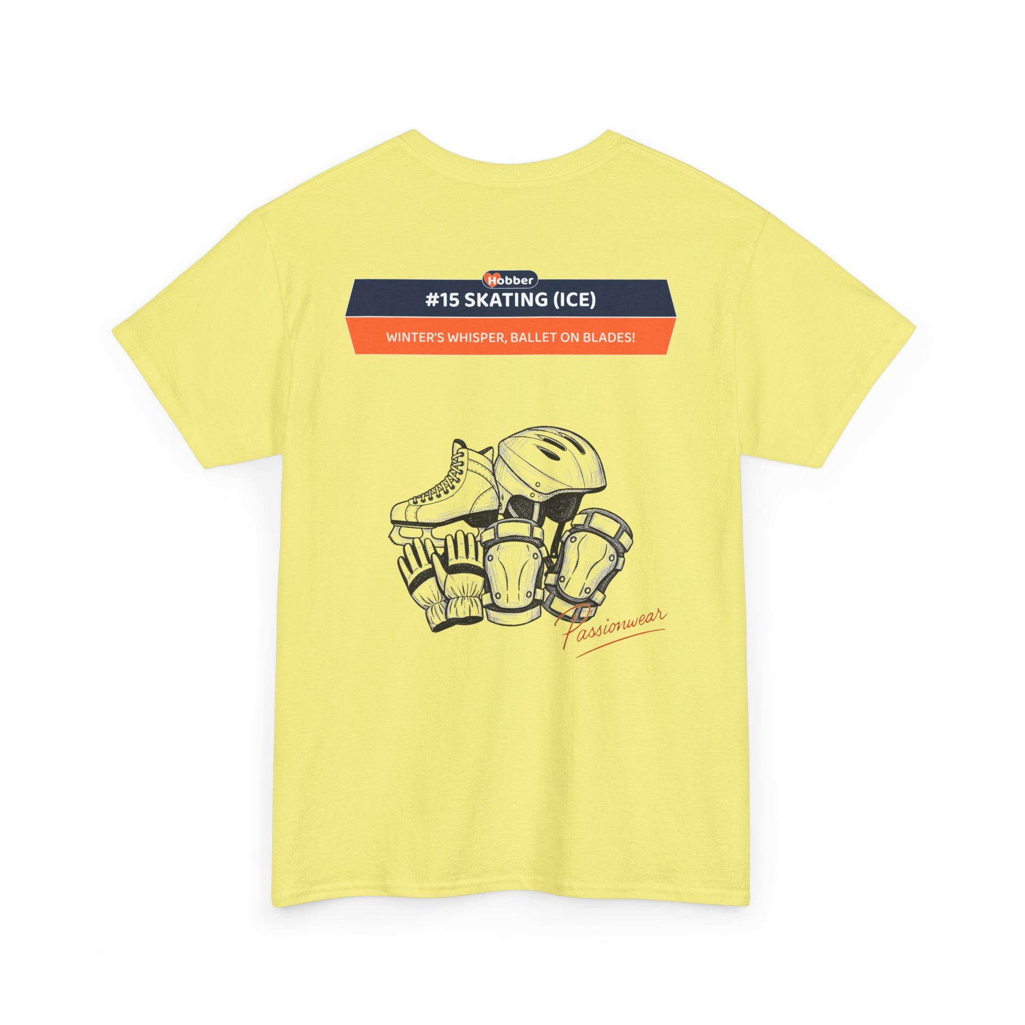 Hobber Unisex Sports & Adventure T-Shirt, #15 Skating (Ice)
