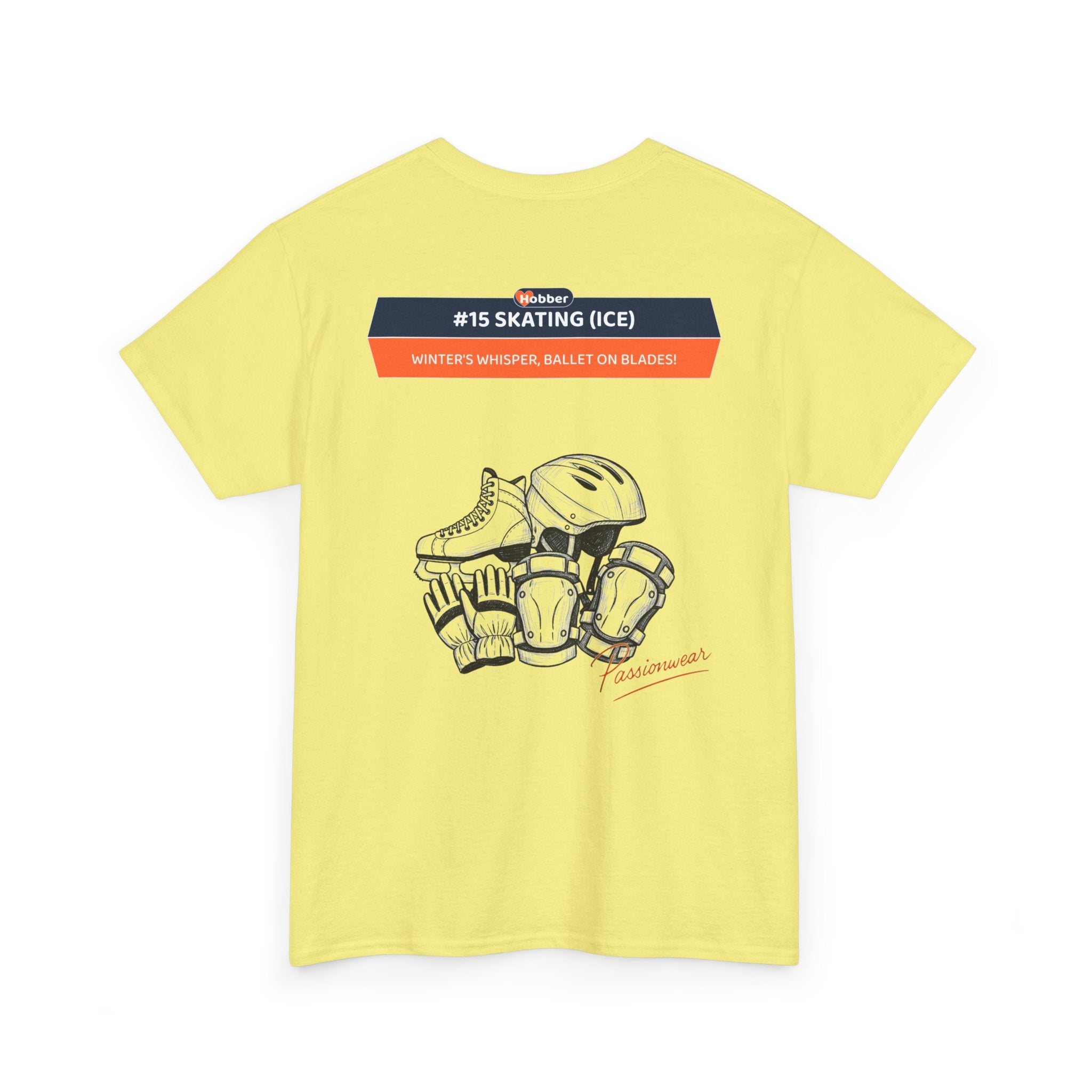Hobber Unisex Sports & Adventure T-Shirt, #15 Skating (Ice)