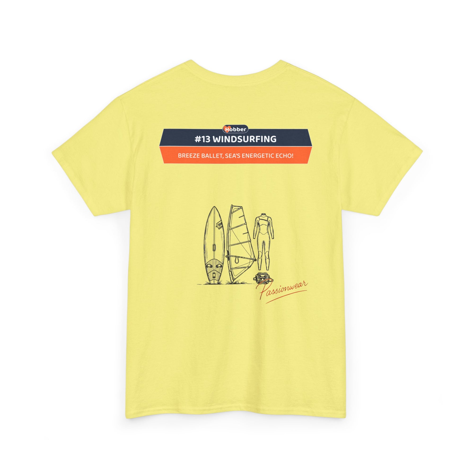 Hobber Mens Sports & Adventure T-Shirt, #13 Windsurfing