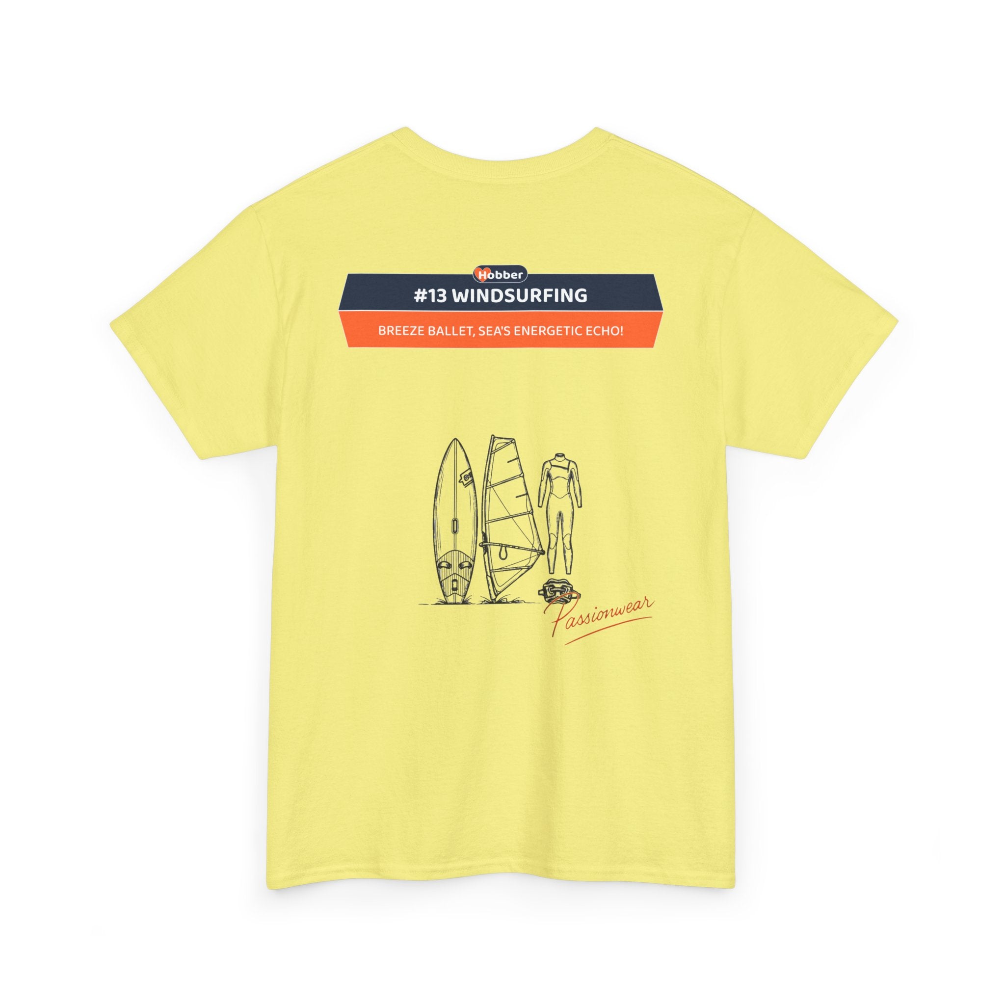 Hobber Mens Sports & Adventure T-Shirt, #13 Windsurfing